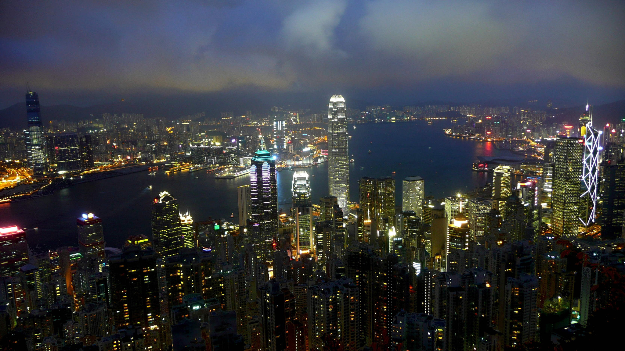 Panasonic DMC-TZ3 sample photo. Hong kong classic from victoria peak photography