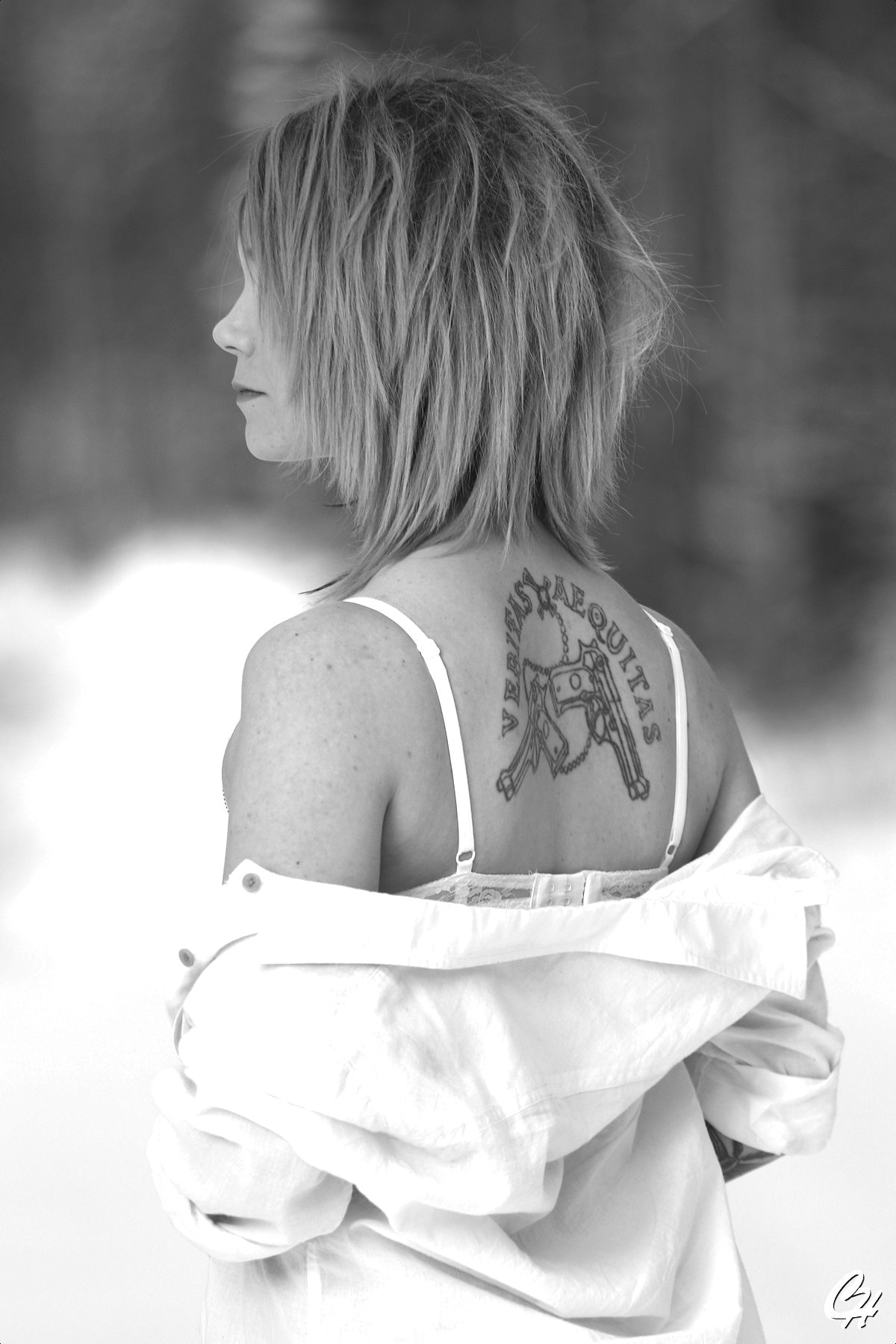 Canon EF 70-200mm F4L USM sample photo. Anna in winter 3 veritas aequitas photography