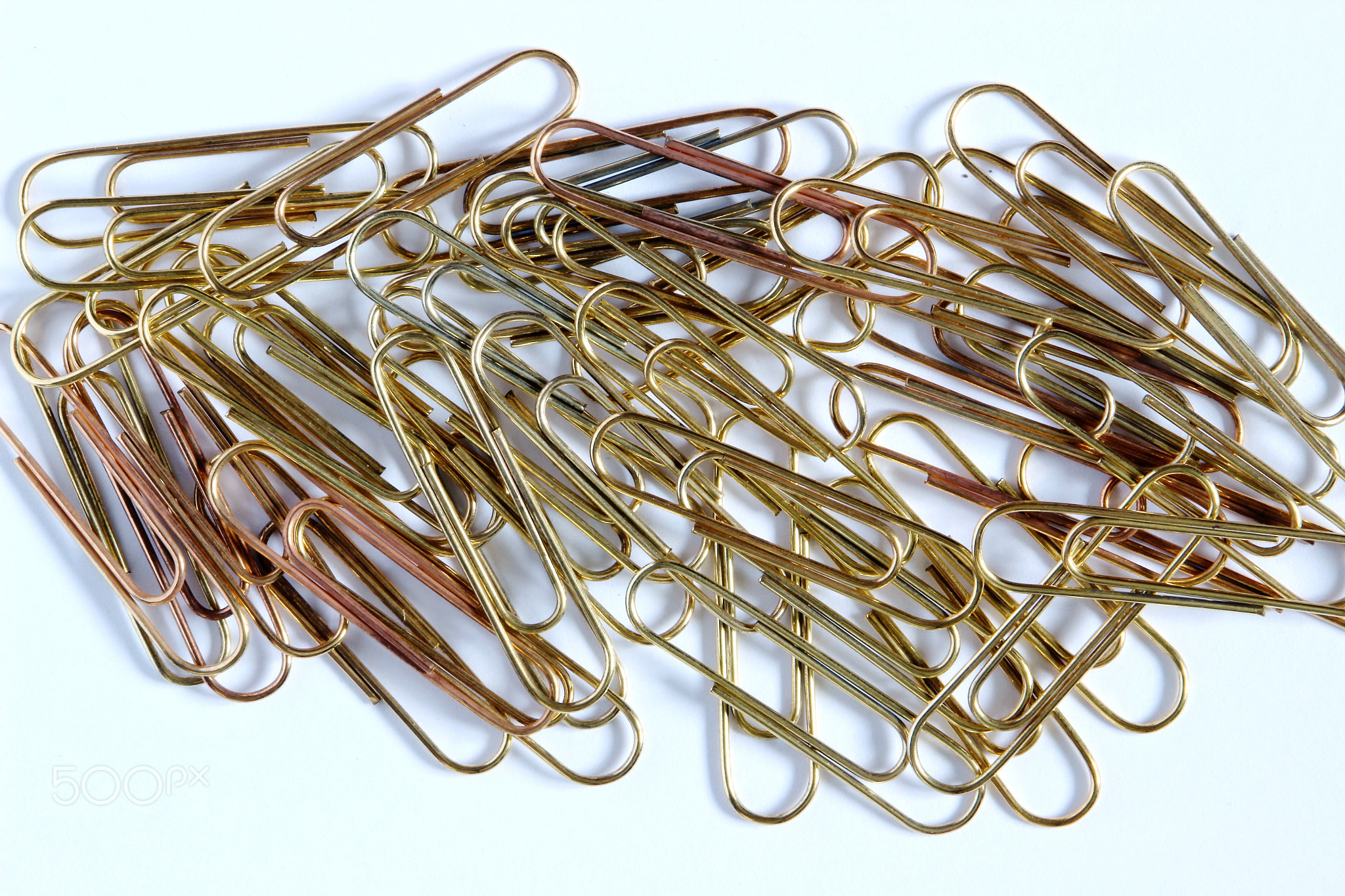Gold paper clips