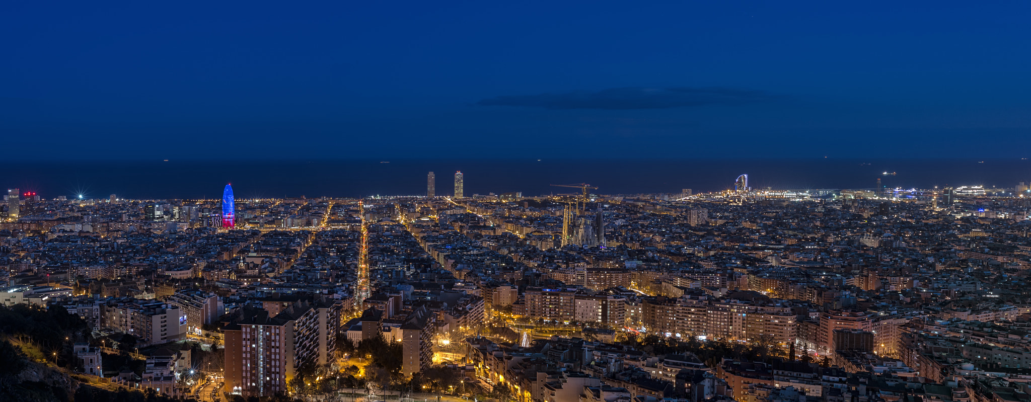Nikon D4 sample photo. Panoramic barcelona photography