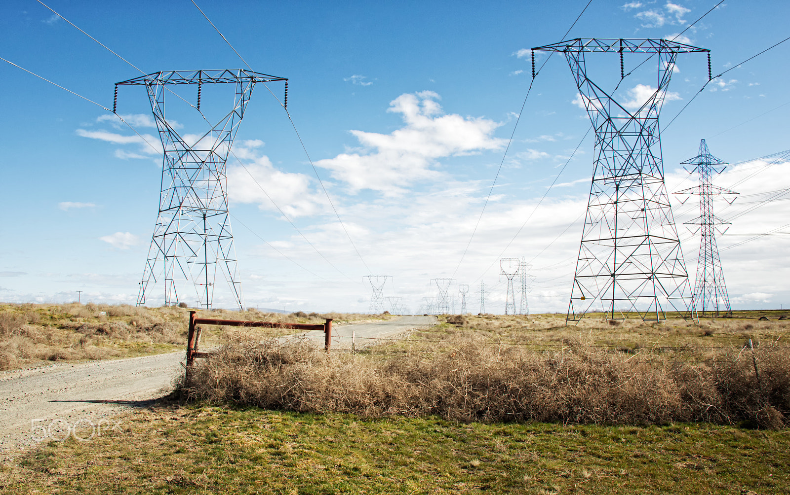 Nikon D3200 sample photo. Boardman power lines photography