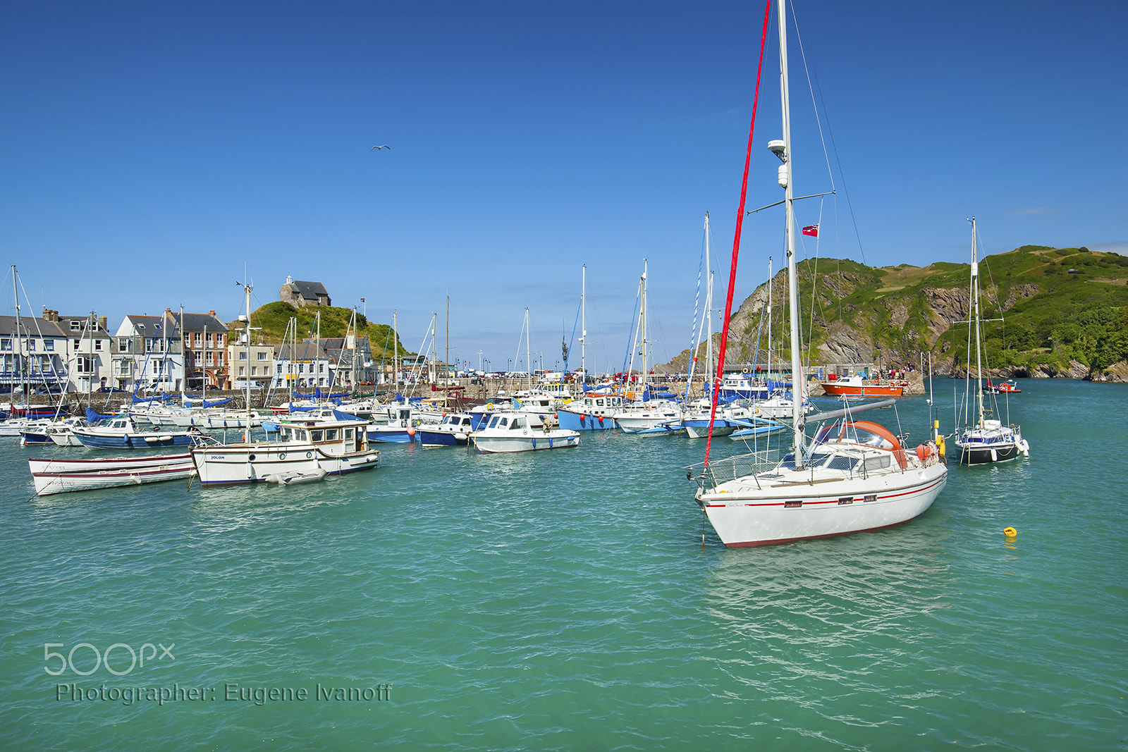 Canon EOS 5D Mark II sample photo. Ilfracombe harbor, uk photography