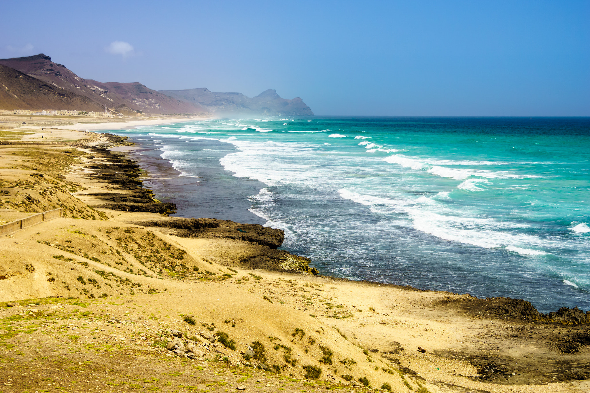 Sony ILCA-77M2 sample photo. Mughsail beach in dhofar photography