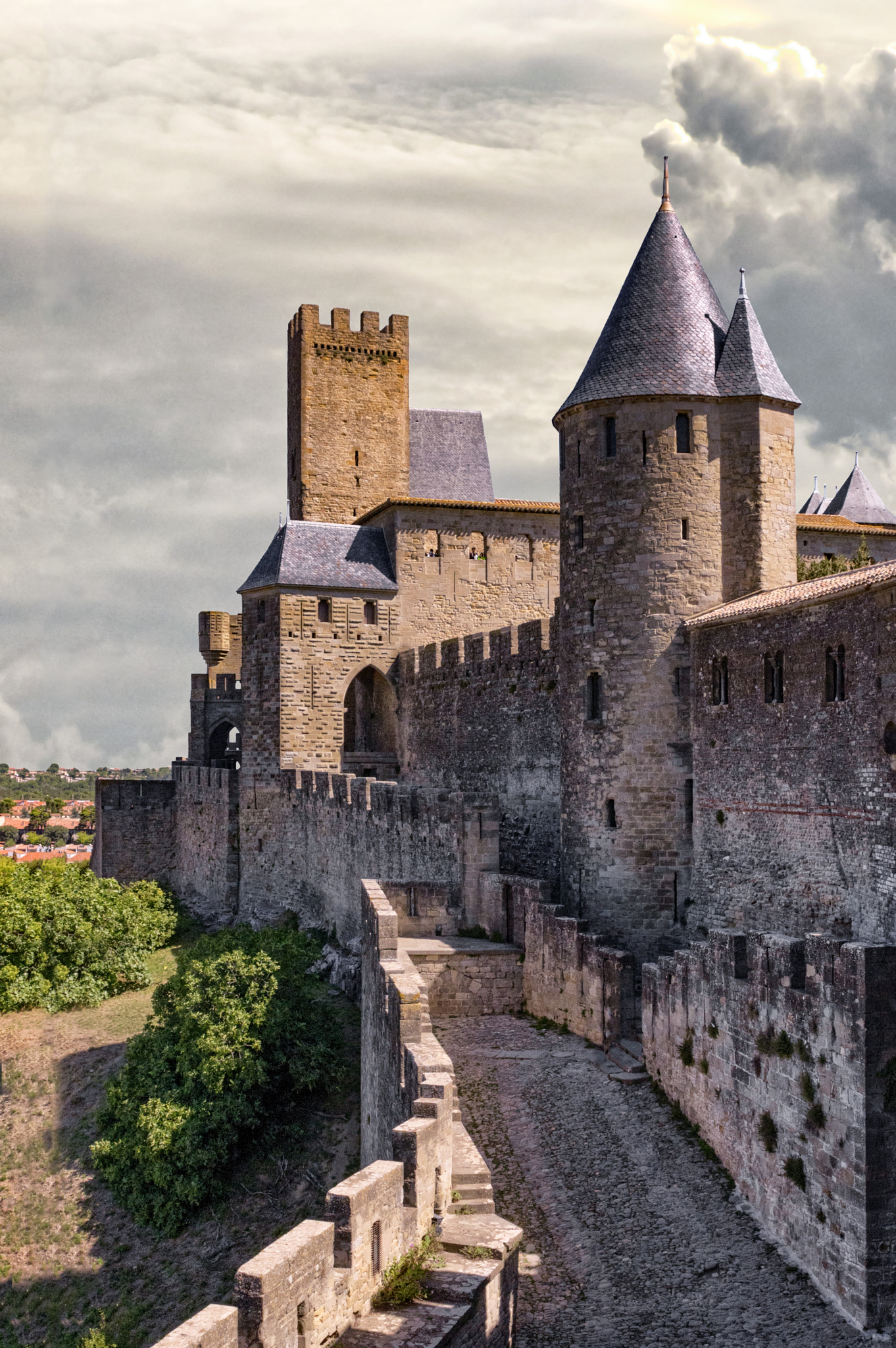 Pentax K-3 + Sigma 70-200mm F2.8 EX DG Macro HSM II sample photo. Carcassonne lateral photography