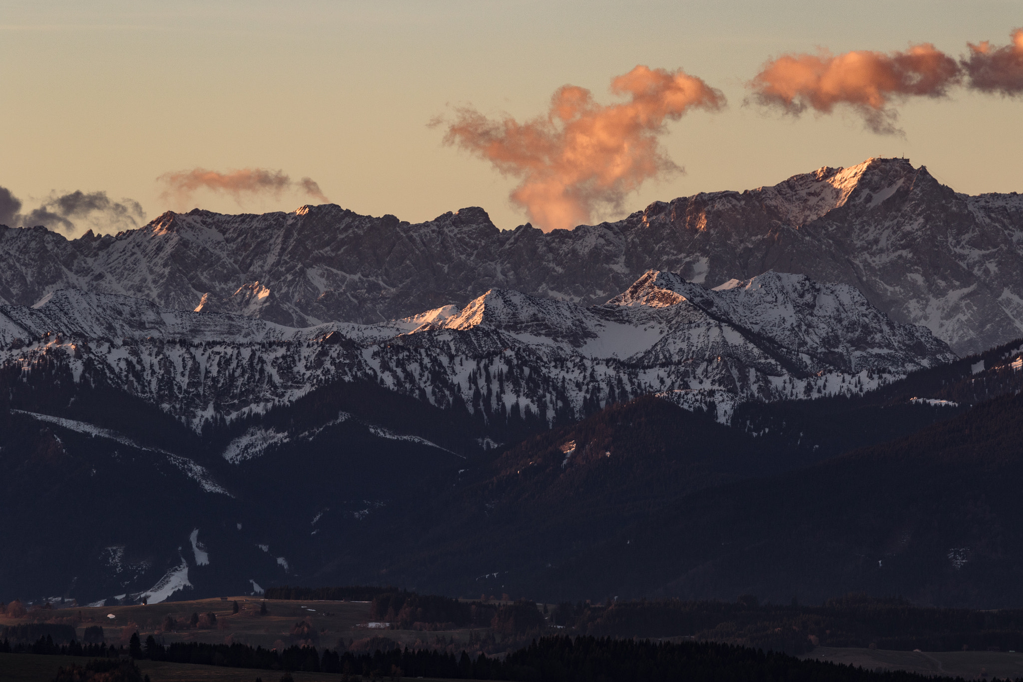 Canon EF 70-200mm F4L USM sample photo. Sonnenaufgang am hohen peißenberg photography