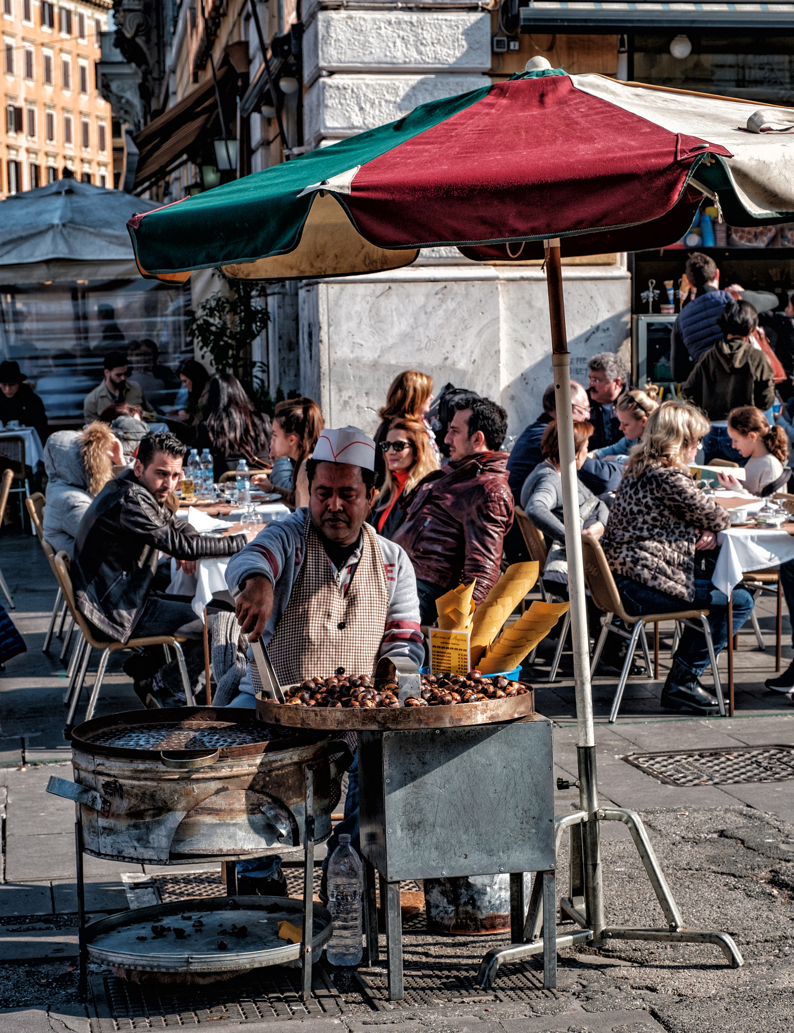Fujifilm XF 16-55mm F2.8 R LM WR sample photo. Chestnuts for sale. photography