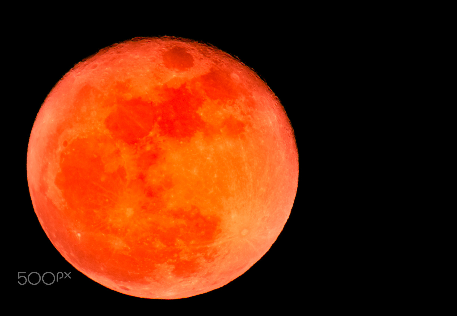 Sony ILCA-77M2 sample photo. Fake blood moon photography