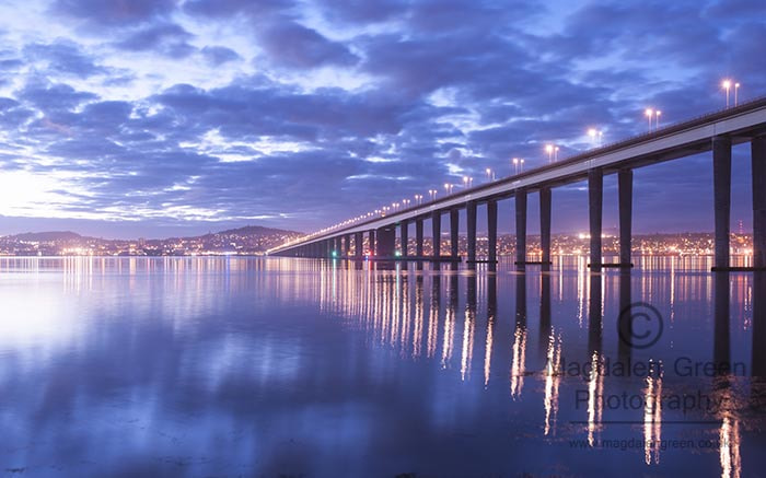 Nikon AF-S Nikkor 28-70mm F2.8 ED-IF sample photo. Gorgeous light over dundee city skyline and the tay road bridge photography