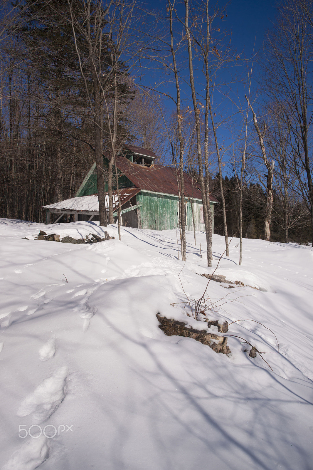 Sigma 17-70mm F2.8-4.5 (D) sample photo. The hut under a blue sky photography