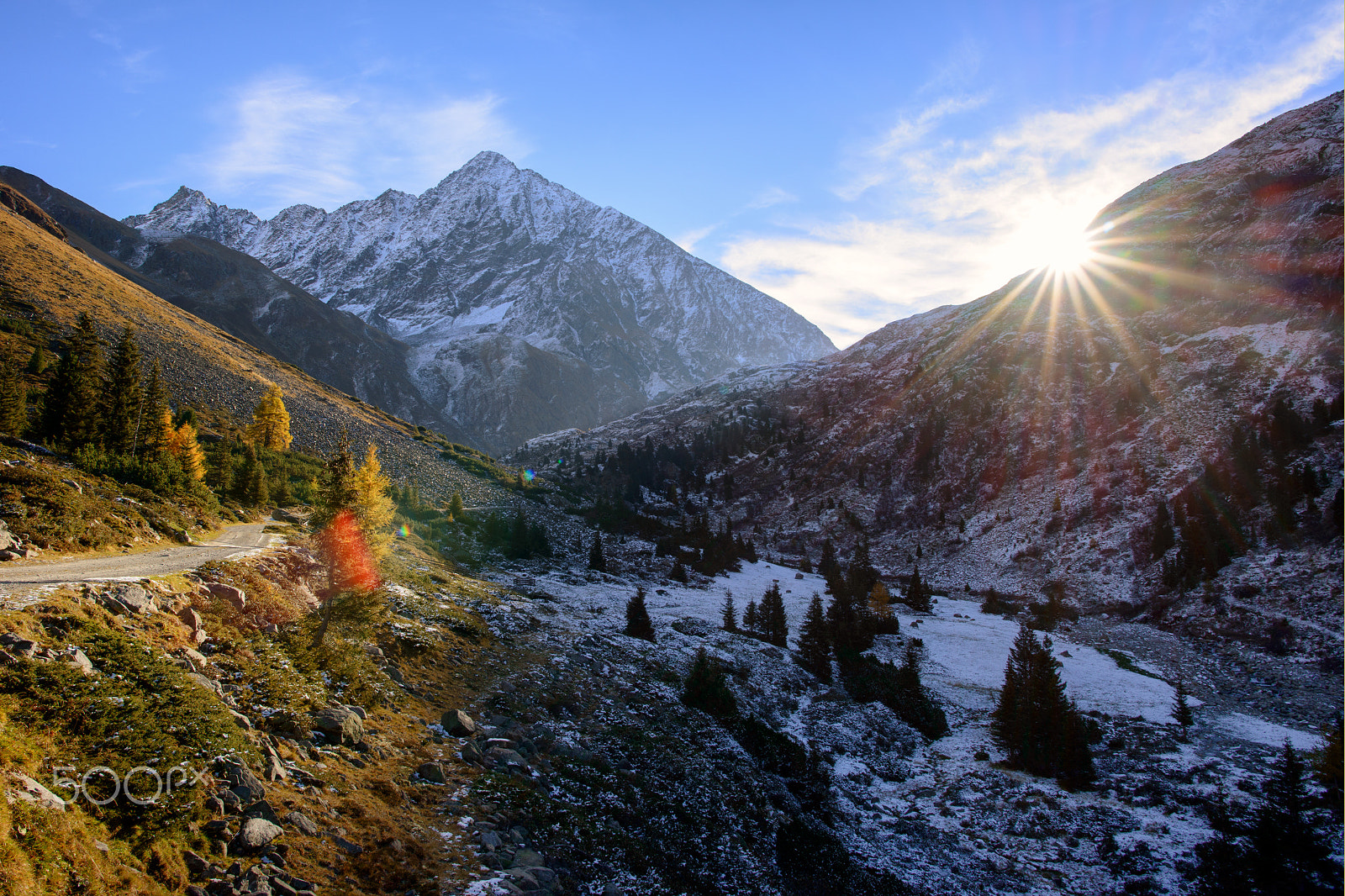 Nikon AF-S Nikkor 24mm F1.4G ED sample photo. Ötztal alps photography