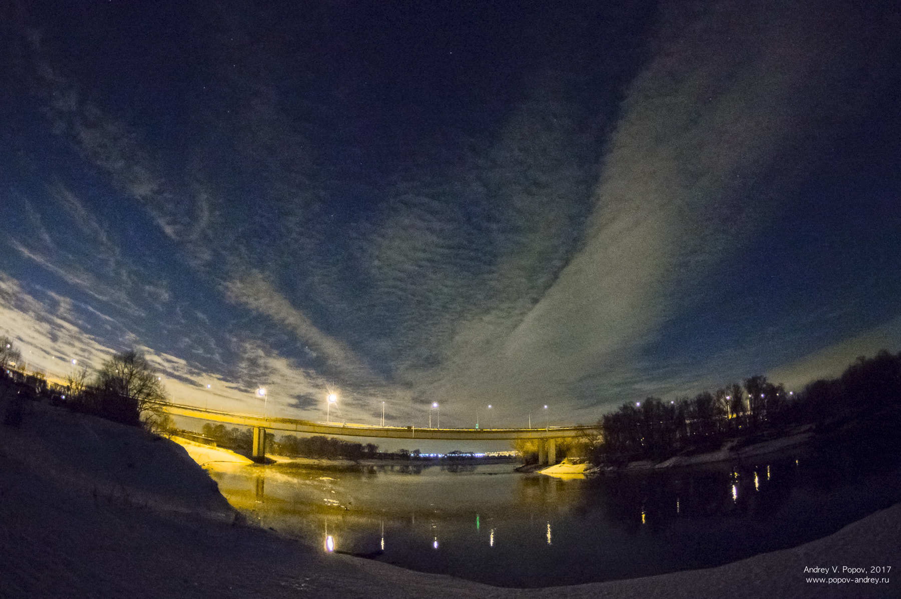 Pentax K-3 sample photo. Night over moscow-river photography