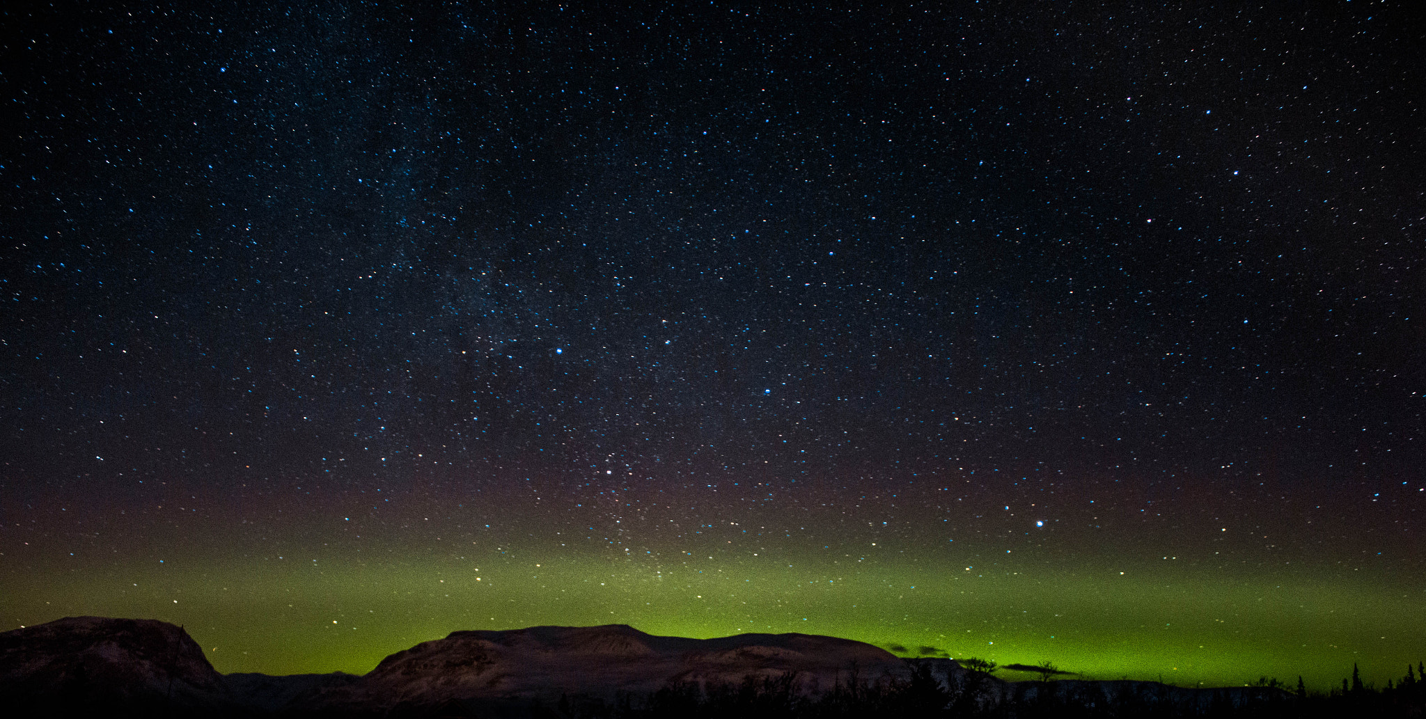 Canon EF-S 18-55mm F3.5-5.6 IS sample photo. Aurora nightscape photography