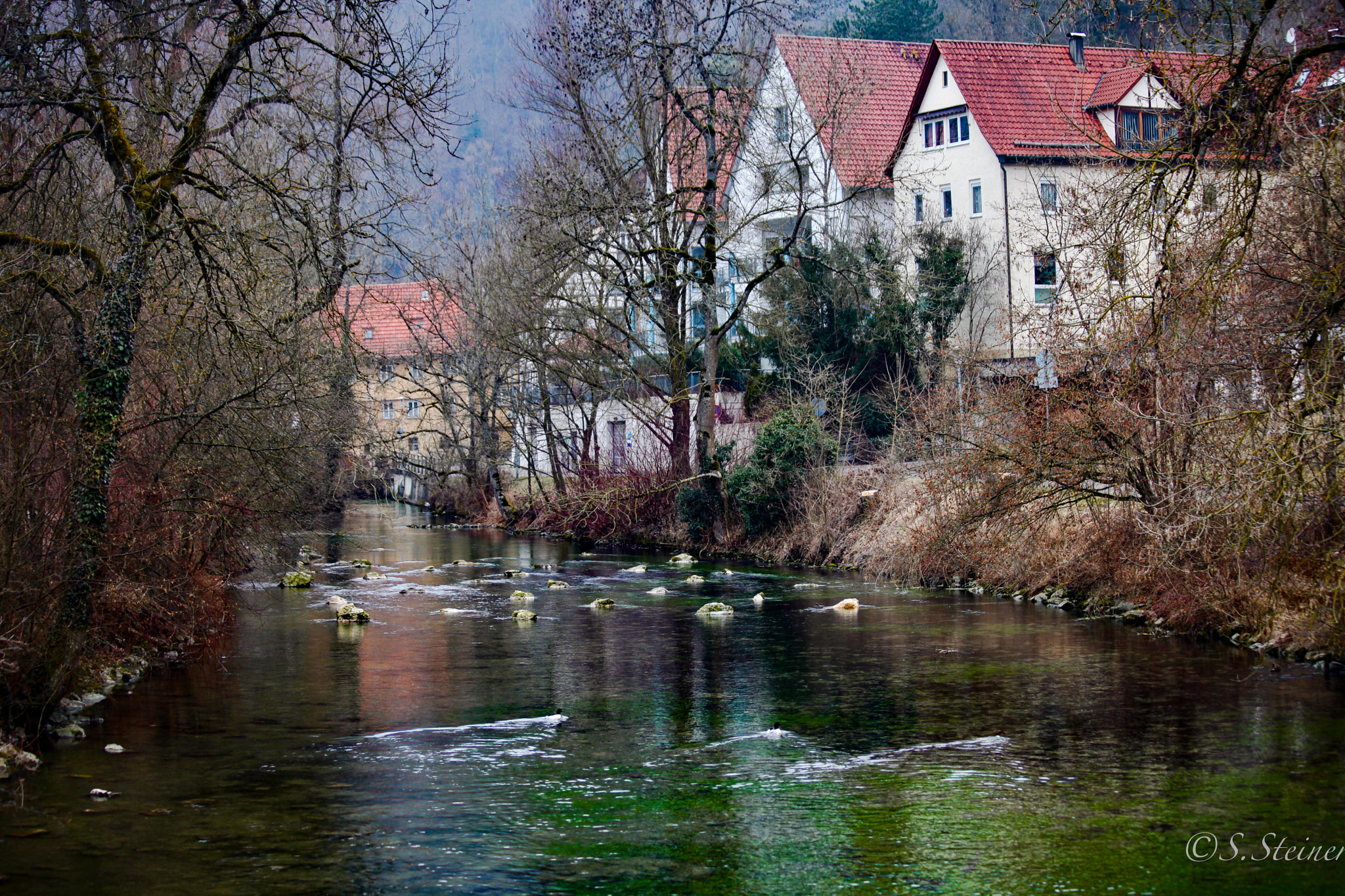 Canon EF 70-300mm F4-5.6 IS USM sample photo. Little river 'blau' (germany) photography
