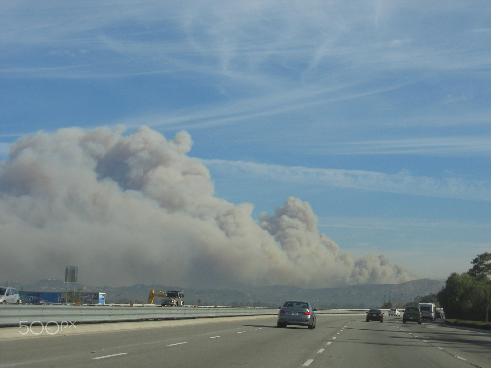 Canon POWERSHOT S500 sample photo. California forest fire photography