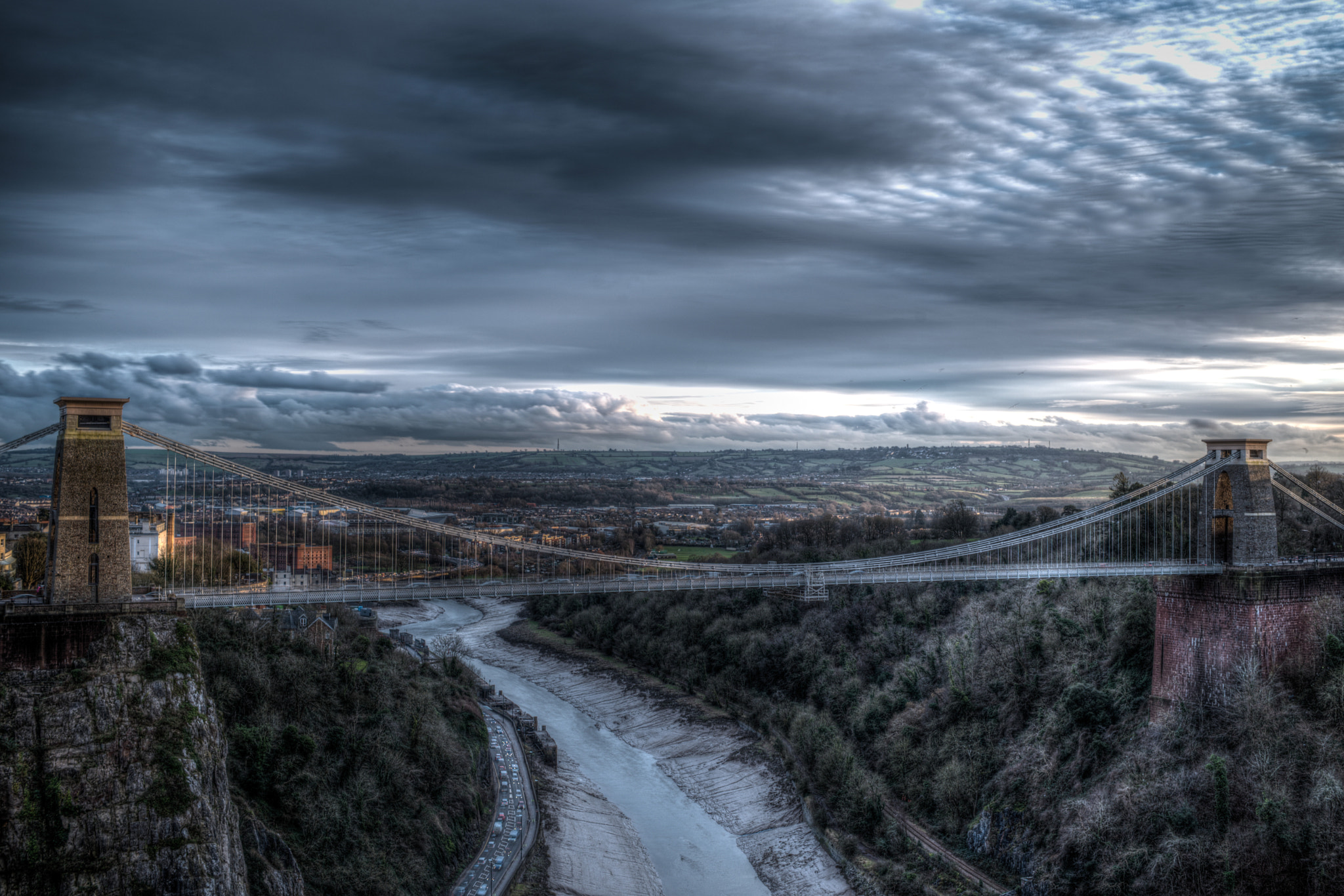 Nikon AF Nikkor 35mm F2D sample photo. 'suspension bridge' photography