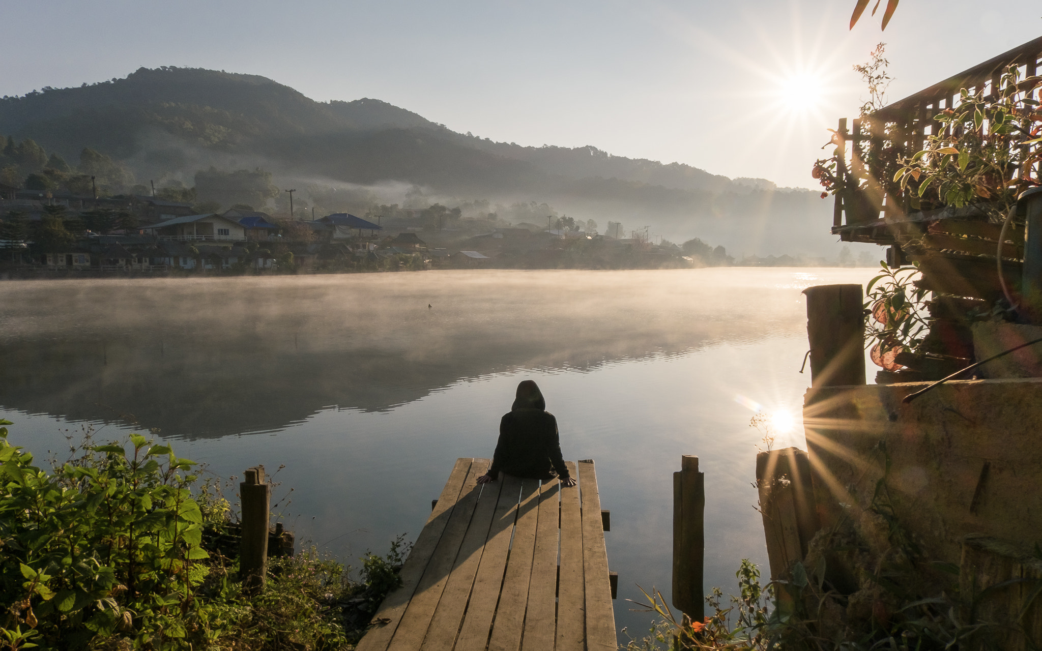 Fujifilm XC 16-50mm F3.5-5.6 OIS sample photo. Ban rak thai village in mae hong son veiw of mountains under mist near chiang mai, thailand photography
