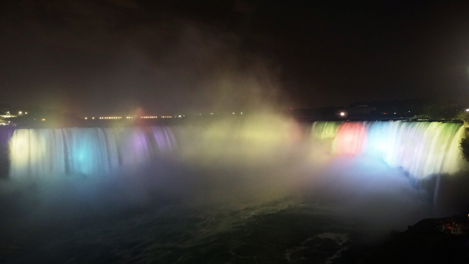 Sony E 16-50mm F3.5-5.6 PZ OSS sample photo. Night niagara fall photography
