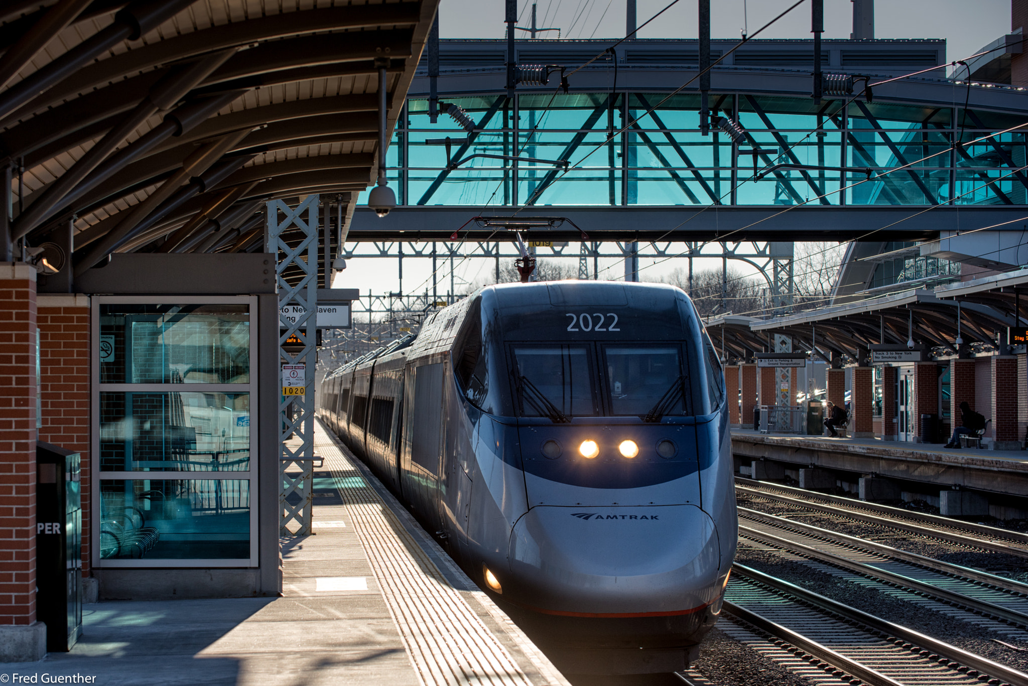 Nikon D810 sample photo. Acela train led by 2022 at west haven photography