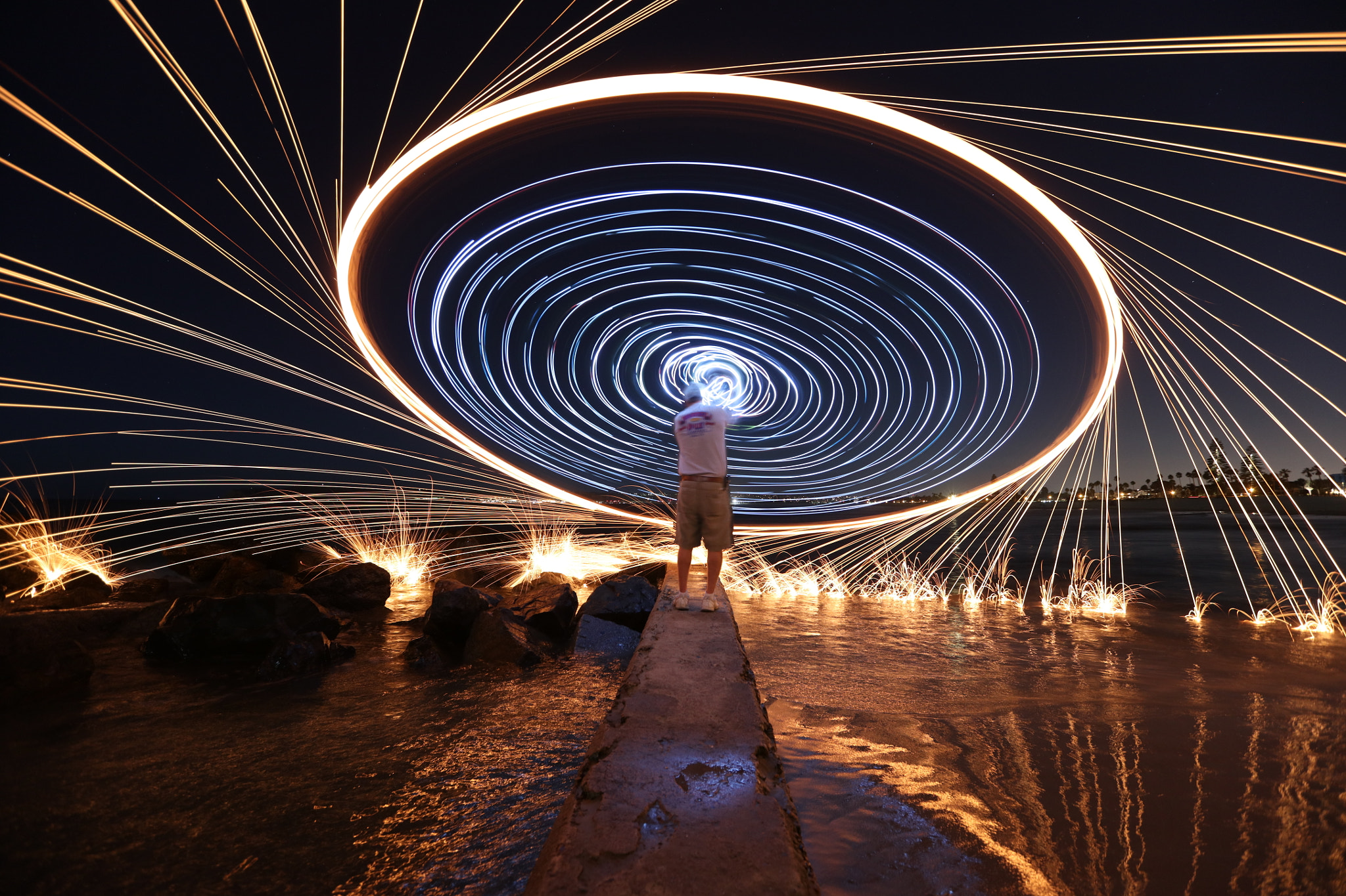 Canon EF 16-35mm F2.8L II USM sample photo. Coronado sea wall photography