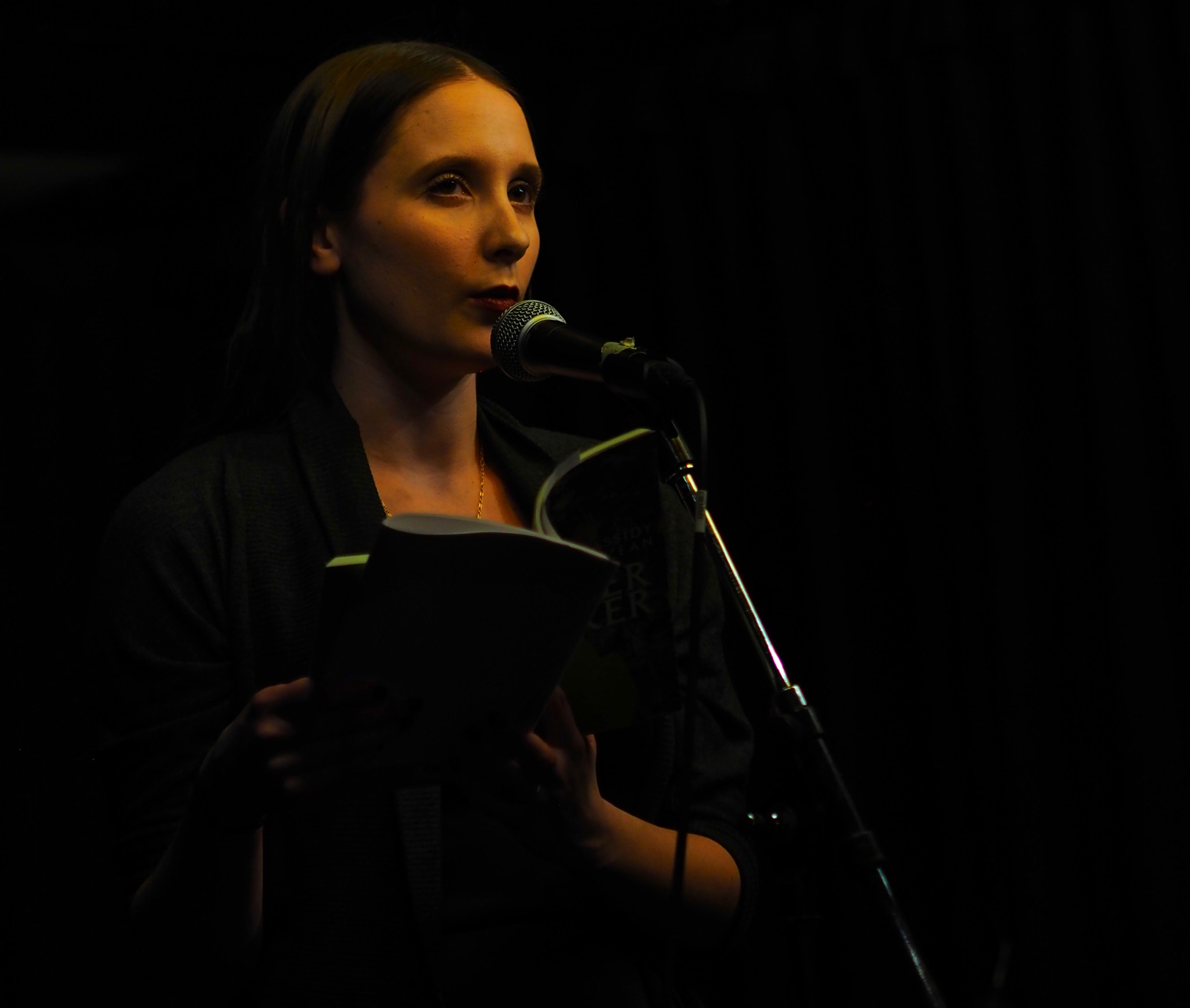 Olympus OM-D E-M10 + Olympus M.Zuiko Digital 45mm F1.8 sample photo. Cassidy mcfadzean reading at resonance photography