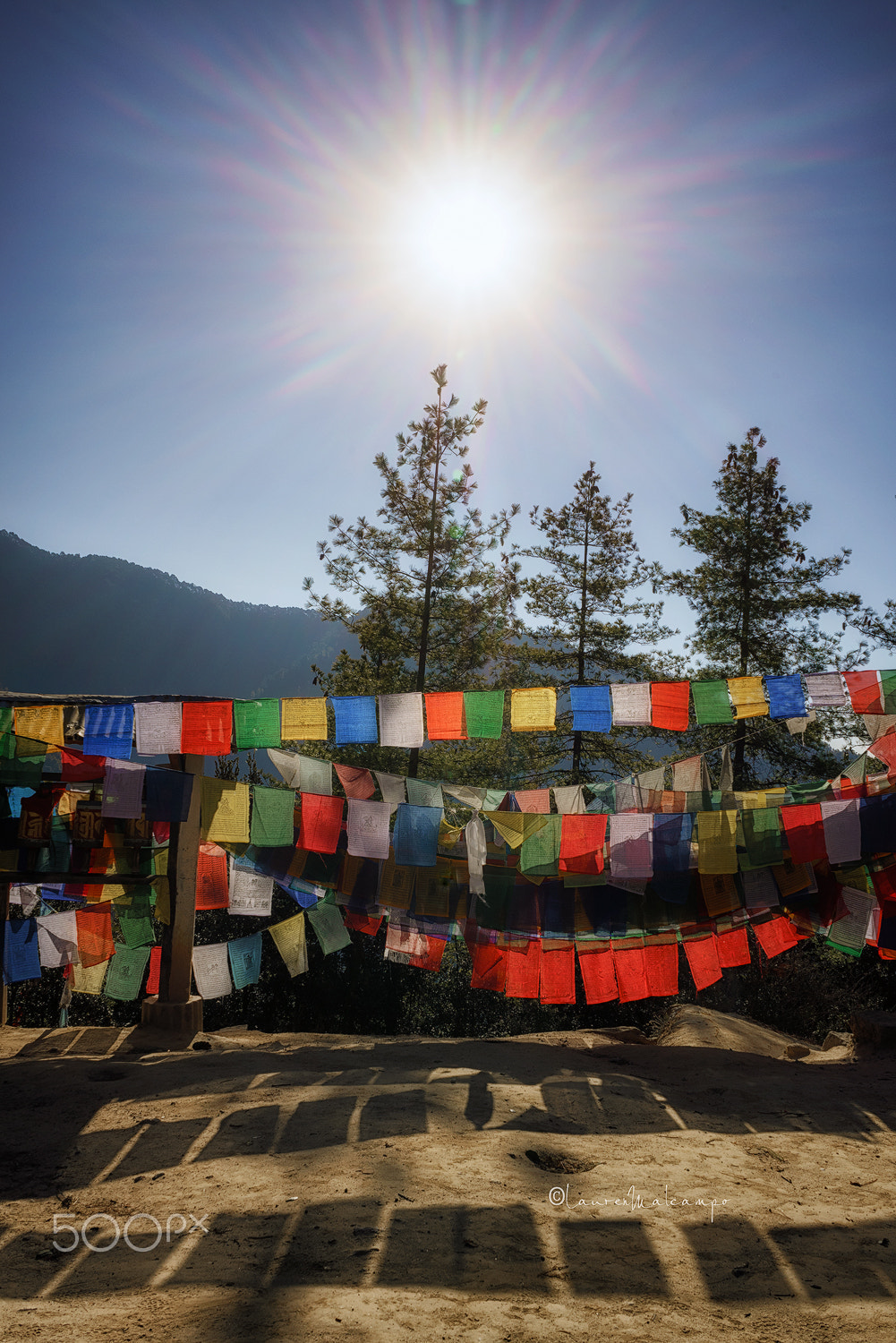 Sony a7R sample photo. Prayer flags photography