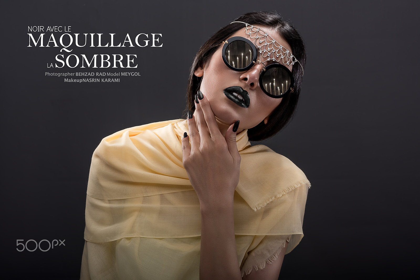 Nikon D810 + Nikon AF-S Nikkor 85mm F1.8G sample photo. Maquillage sombre photography