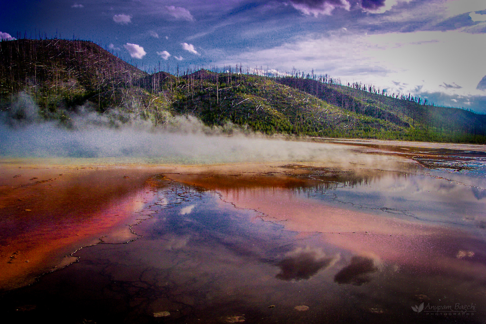 Kodak DC4800 ZOOM DIGITAL CAMERA sample photo. Thermophiles at yellowstone photography