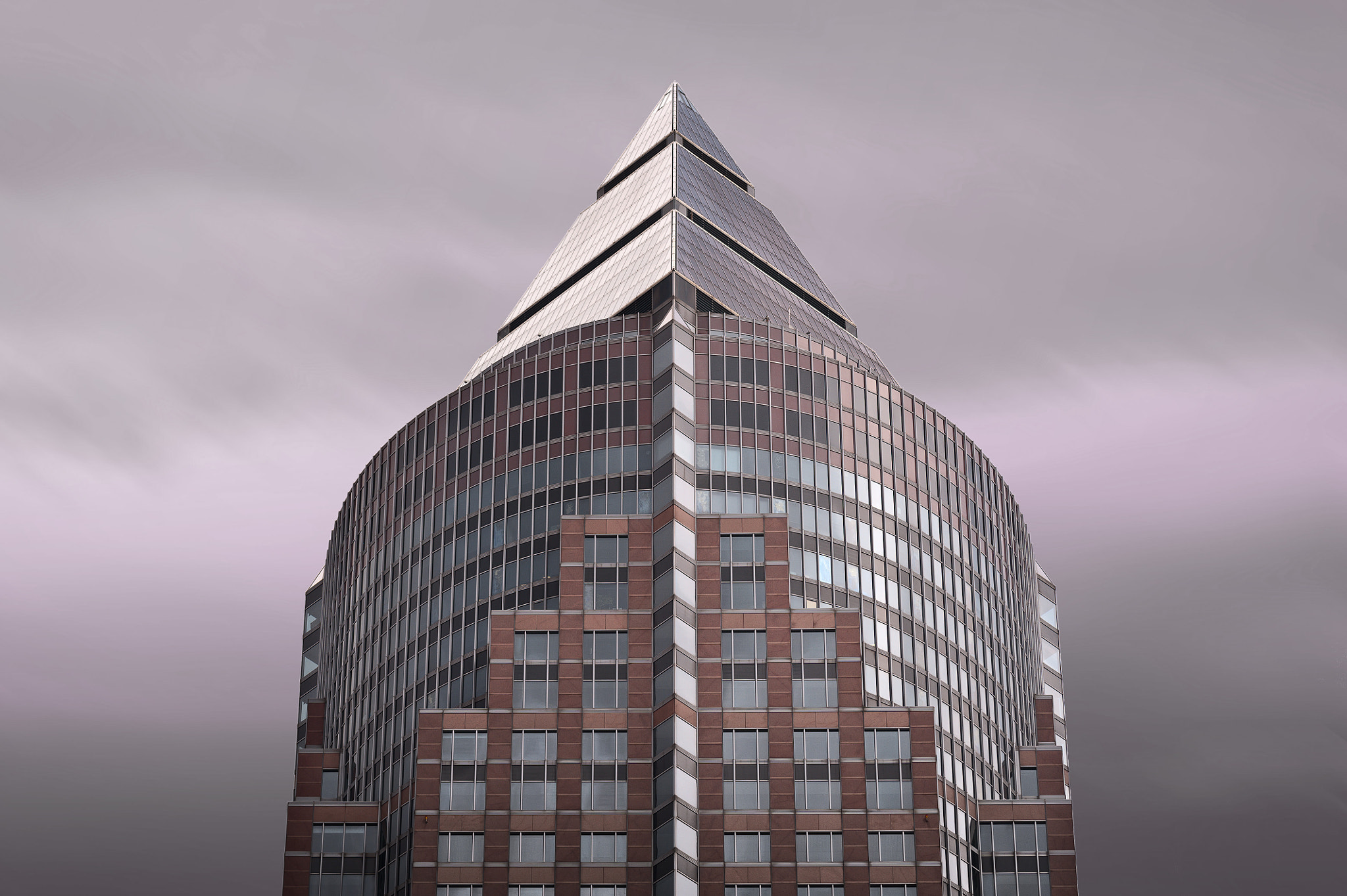 Nikon D700 sample photo. Messeturm in rot photography