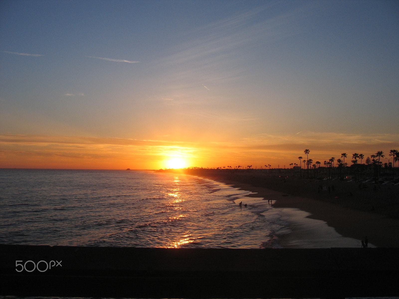 Canon POWERSHOT S500 sample photo. Sunset at newport beach photography