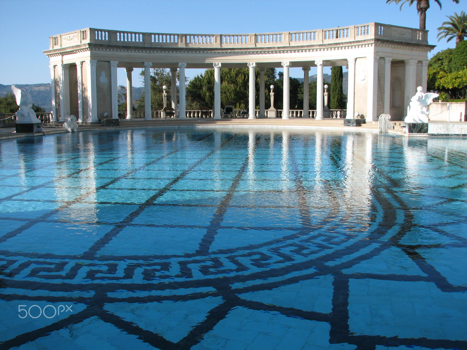 Canon POWERSHOT S2 IS sample photo. Hearst castle pool photography