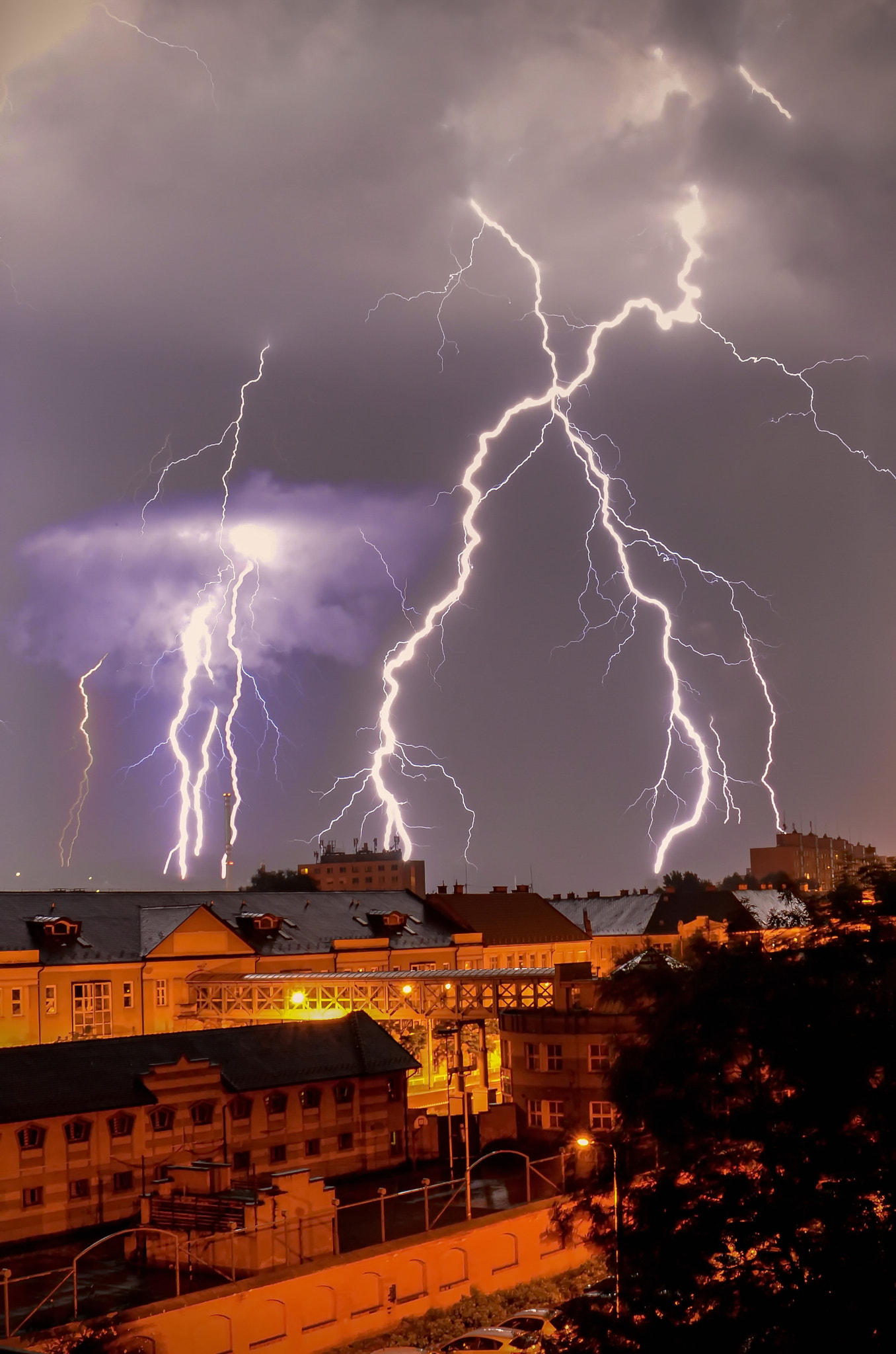 Nikon D3200 sample photo. Night storm photography