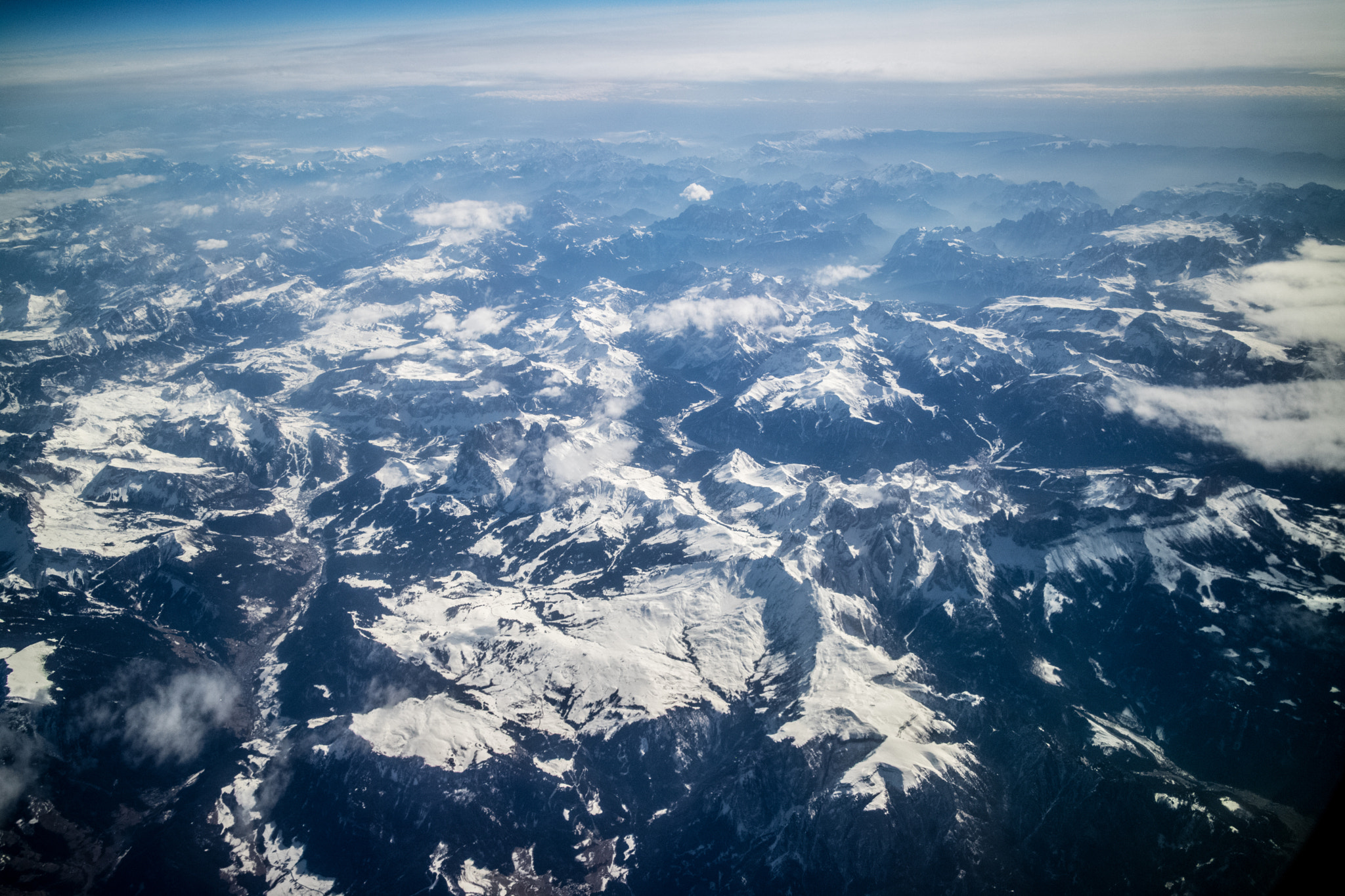 Canon EOS M3 sample photo. Austrian alps as seen from an airplane photography