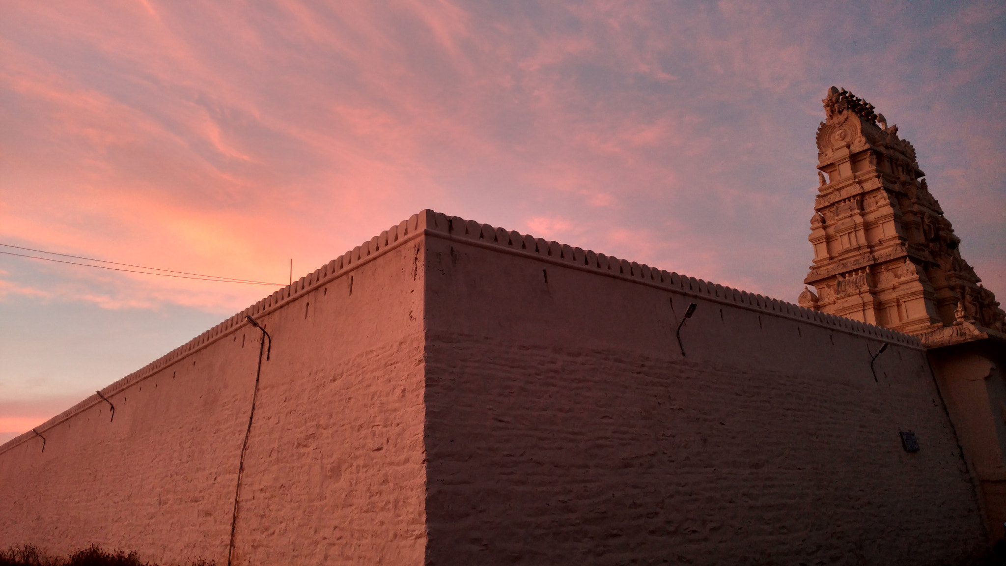 Motorola Moto X Style sample photo. Evening sky near seebi narasimha temple, tumkuru photography