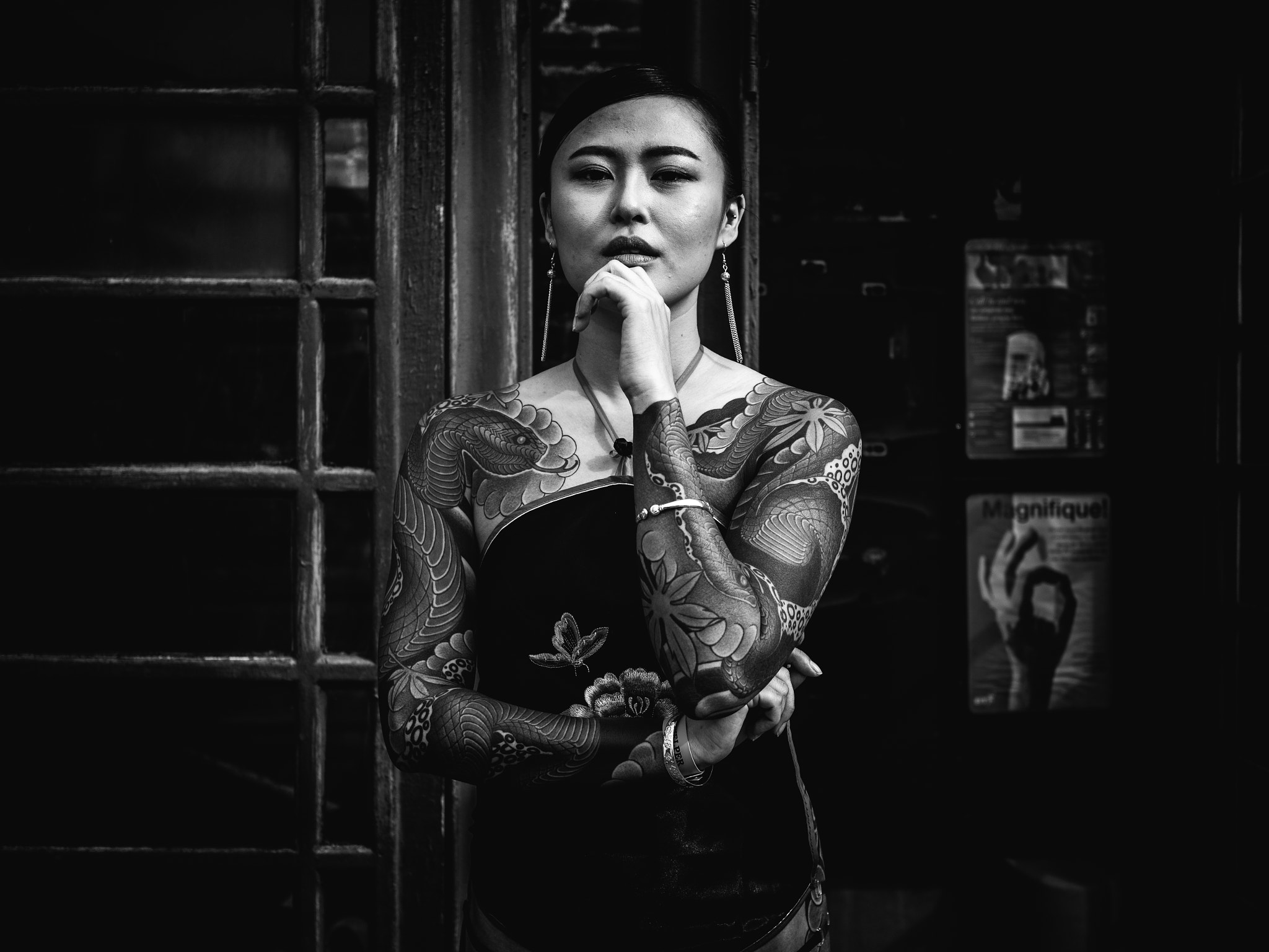 Olympus PEN-F sample photo. Girl with the dragon tattoo photography
