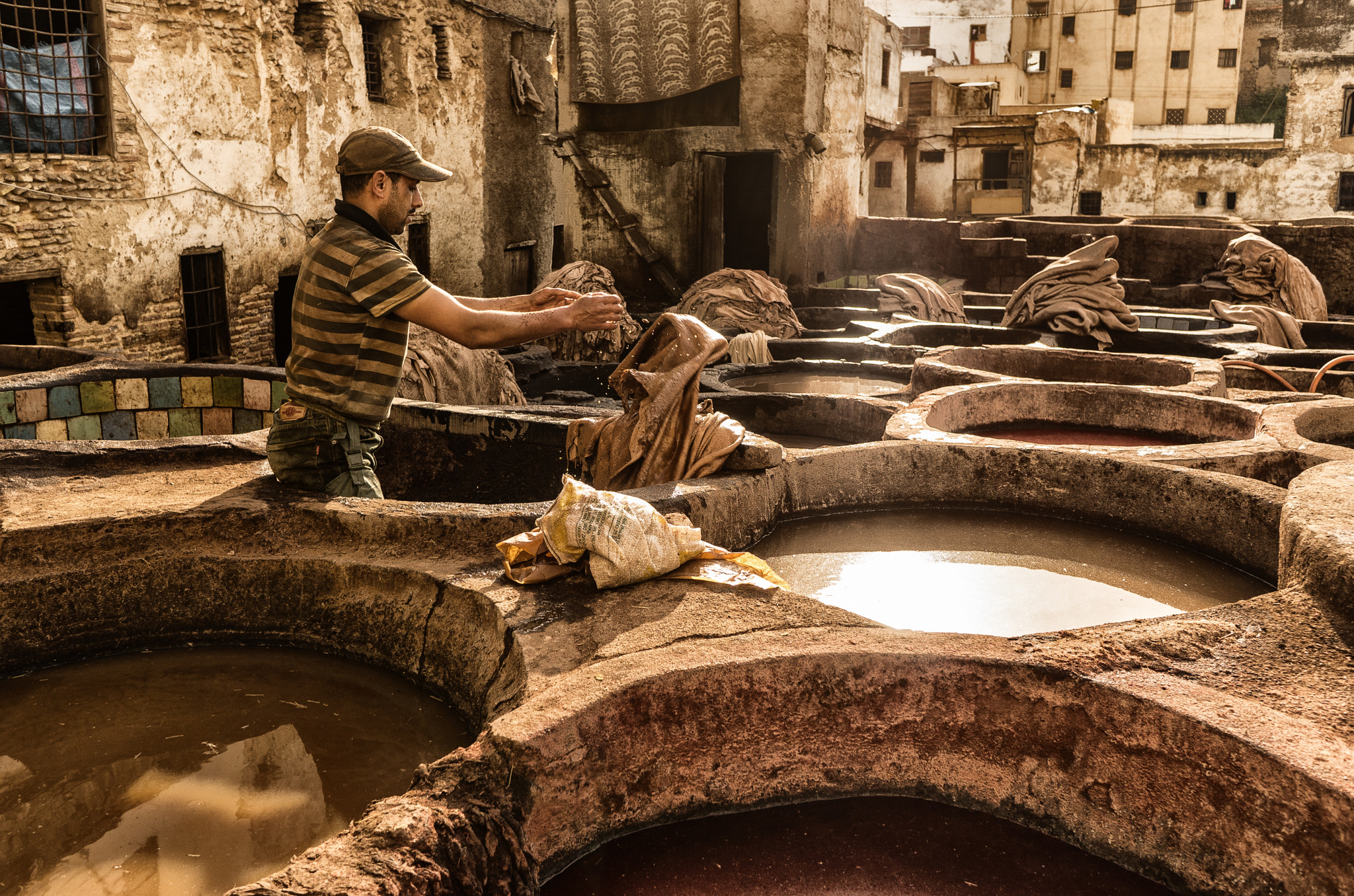 Sony a6000 + Sony E 20mm F2.8 sample photo. Oldest leather tannery photography