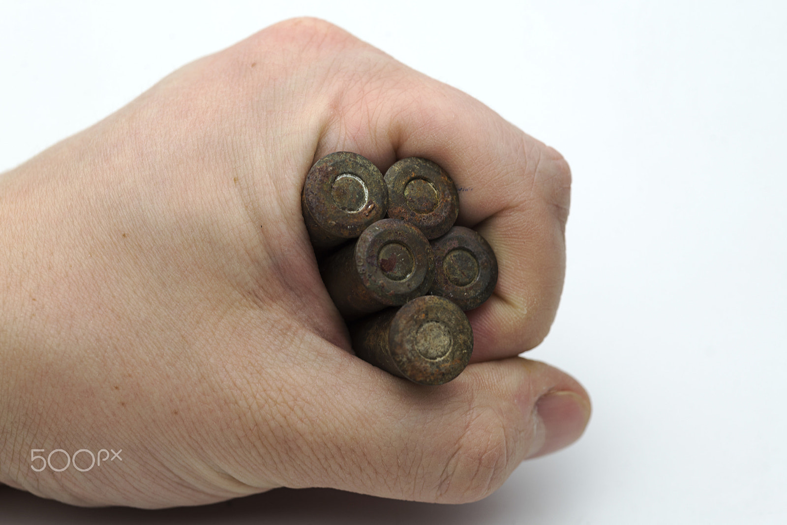 Nikon D600 + Nikon AF Micro-Nikkor 60mm F2.8D sample photo. Hand holds the old cartridges. photography