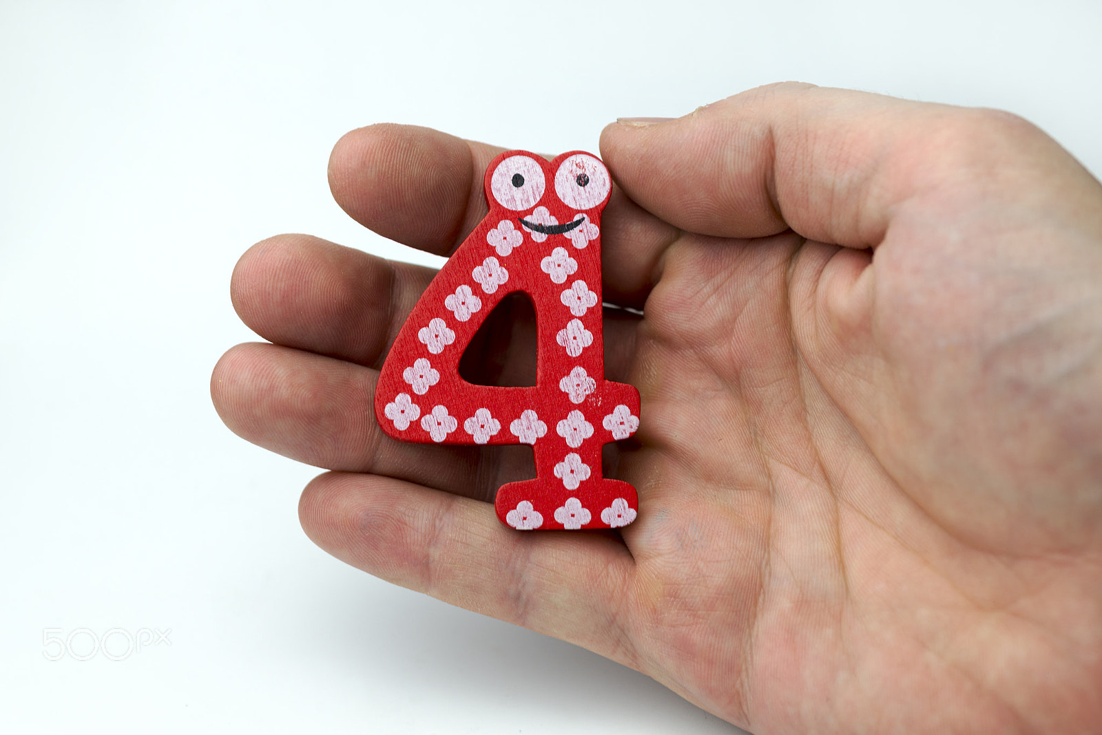 Nikon D600 + Nikon AF Micro-Nikkor 60mm F2.8D sample photo. Hands holding number four. photography