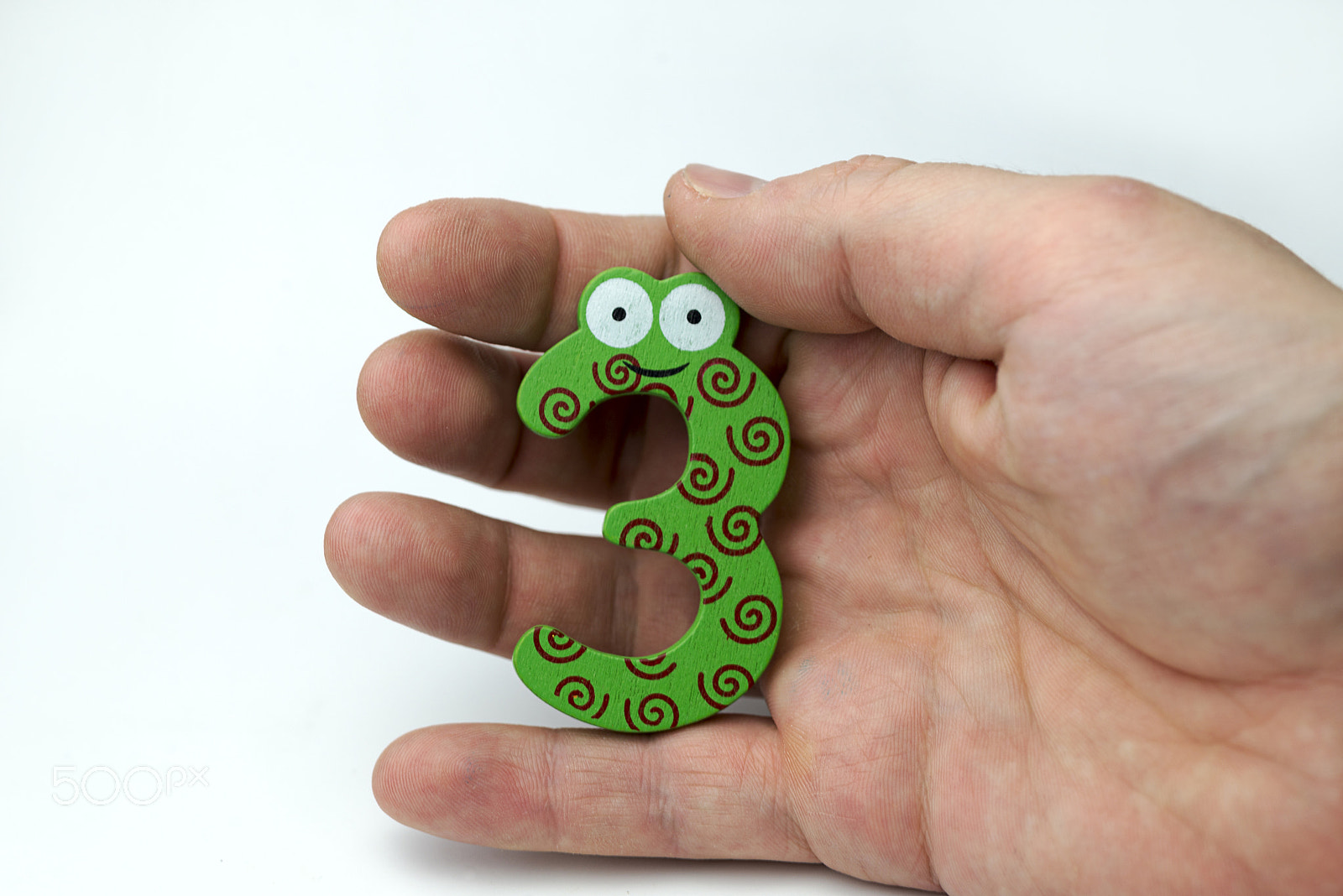 Nikon D600 + Nikon AF Micro-Nikkor 60mm F2.8D sample photo. Hands on a white background holding number 3 photography