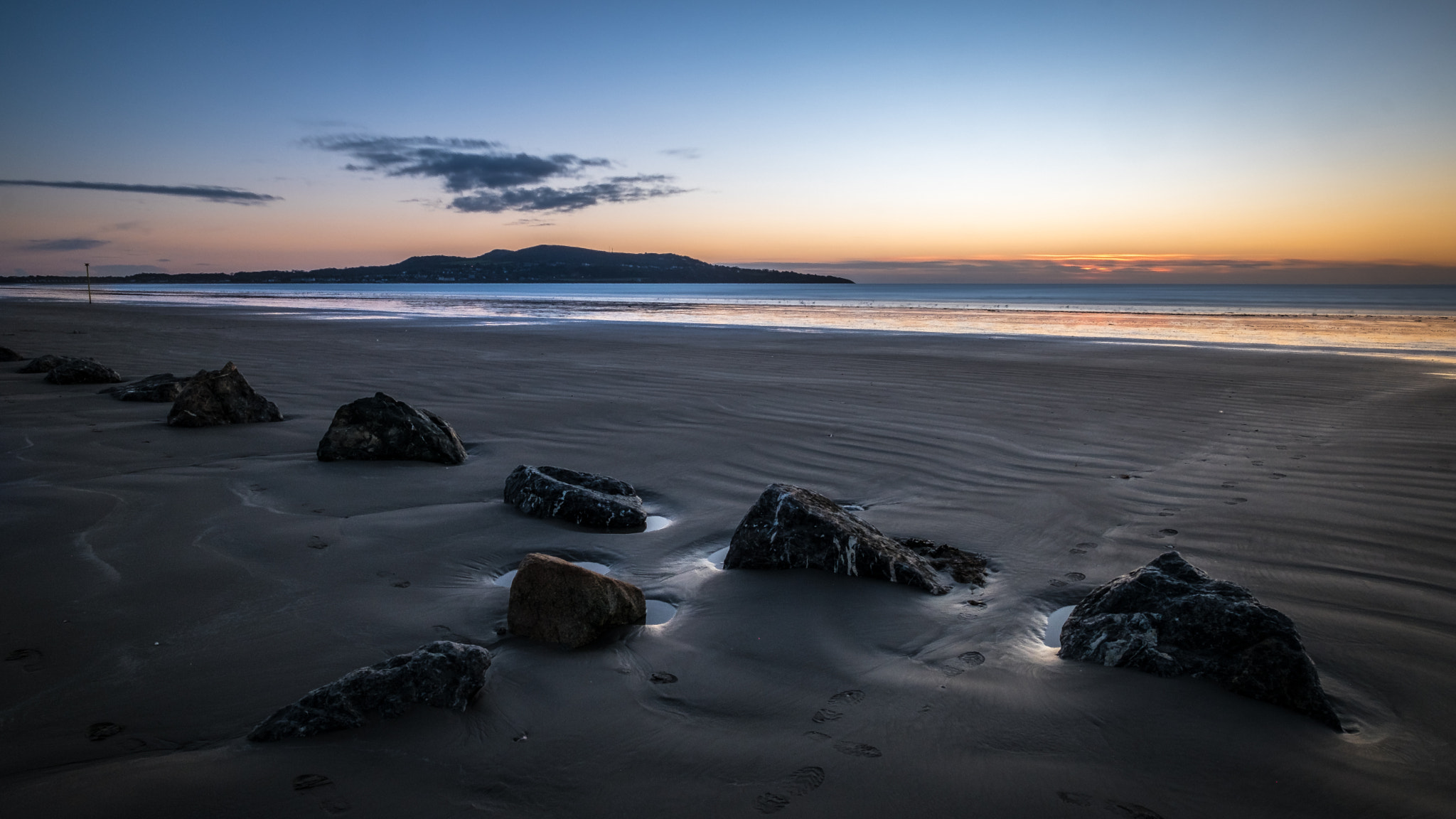 Fujifilm X-Pro2 + Fujifilm XF 14mm F2.8 R sample photo. Bull island sunrise - dublin, ireland - seascape photography photography