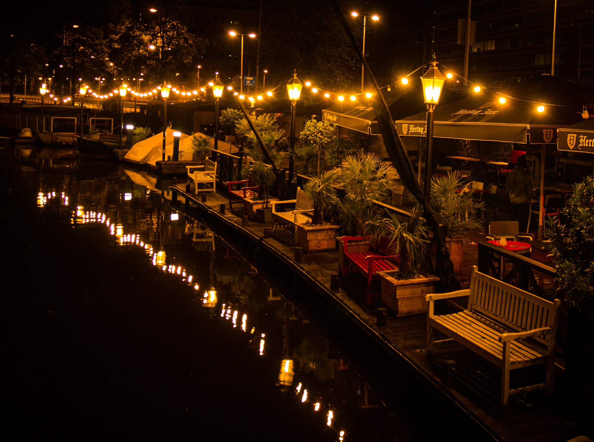 Canon EOS 70D + Canon EF 17-40mm F4L USM sample photo. Amstelhaven at night photography