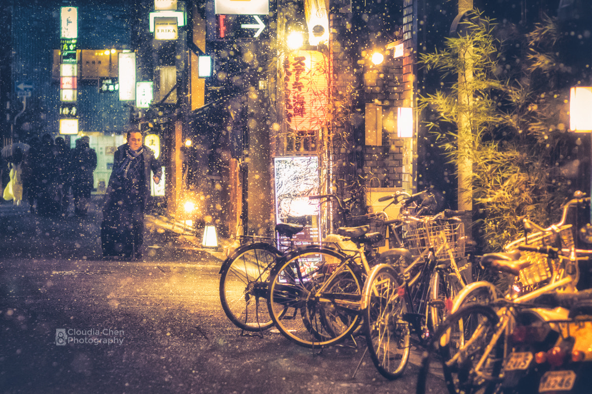 Canon EF 85mm F1.8 USM sample photo. Snow. kyoto photography