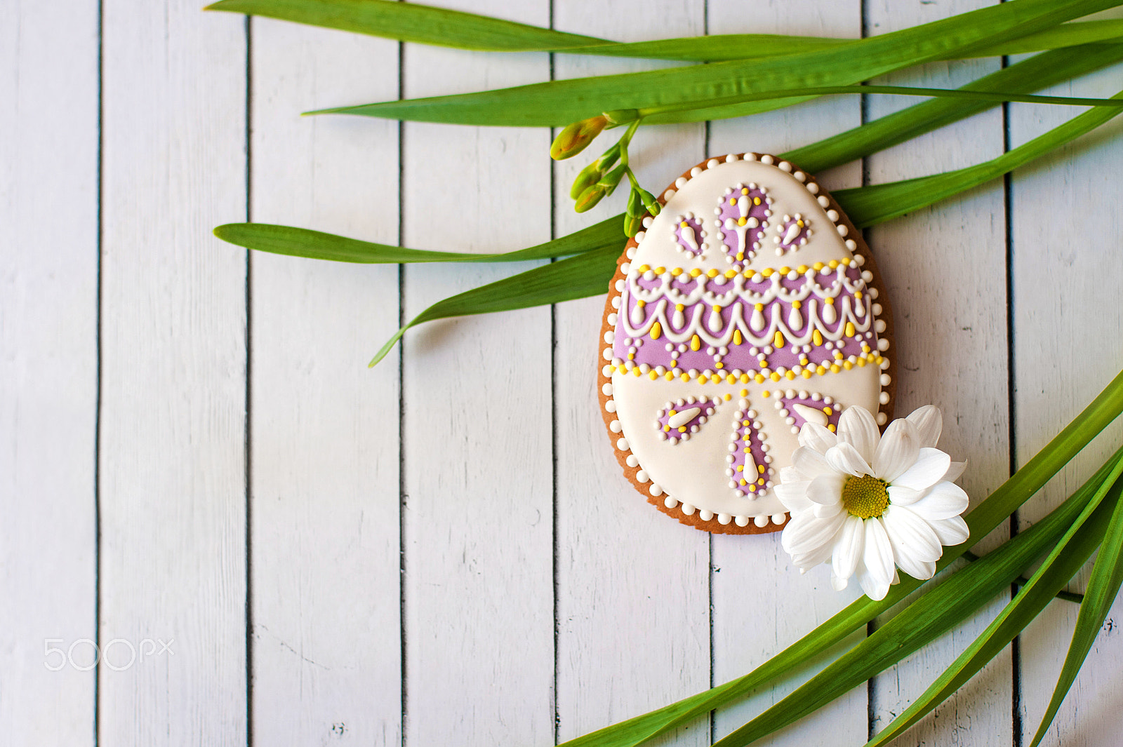 Nikon D700 + Nikon AF Nikkor 50mm F1.4D sample photo. Palm sunday. easter egg gingerbread and spring grass photography