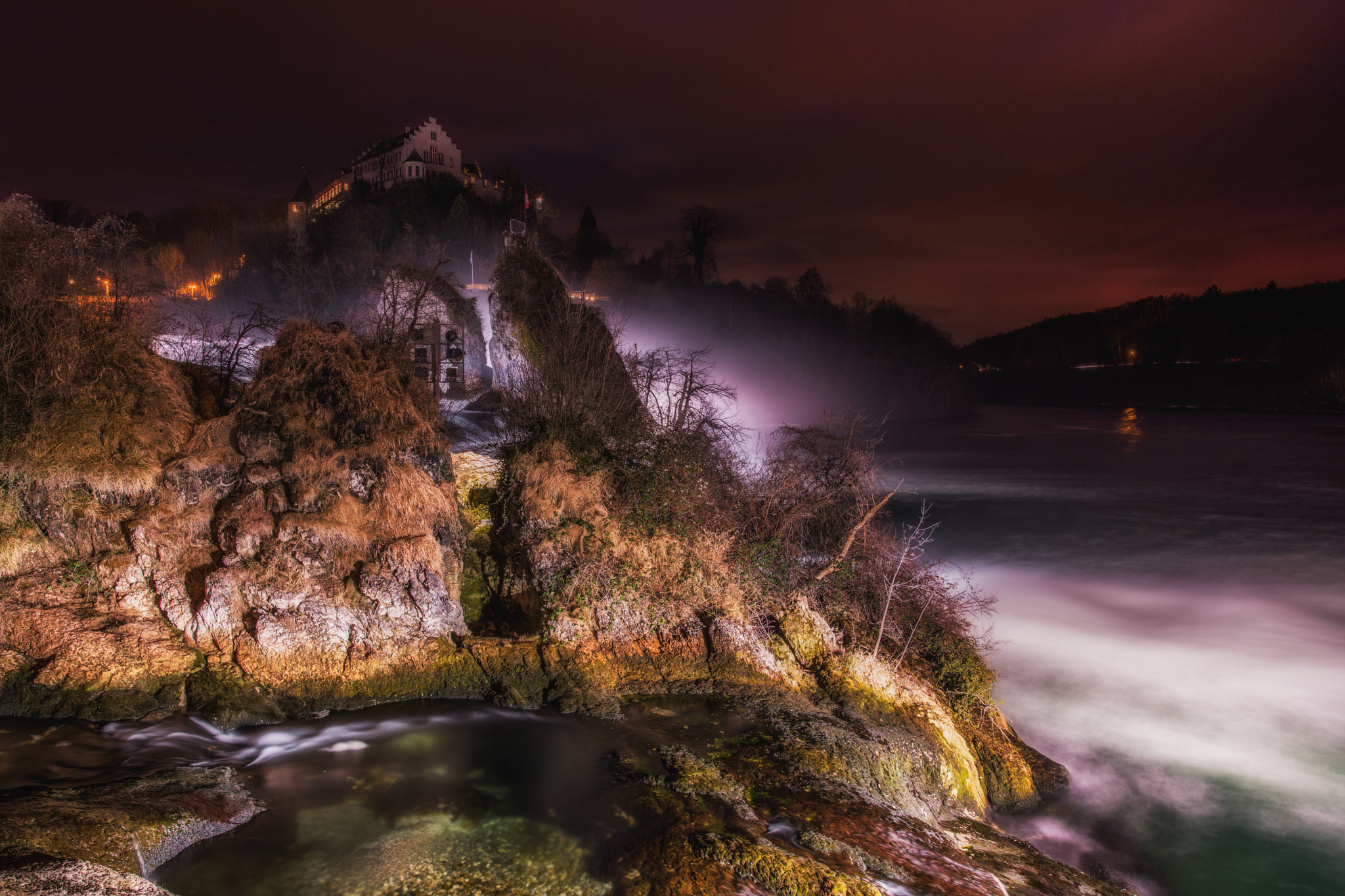 Sigma 24-35mm F2 DG HSM Art sample photo. Rhin falls by night photography