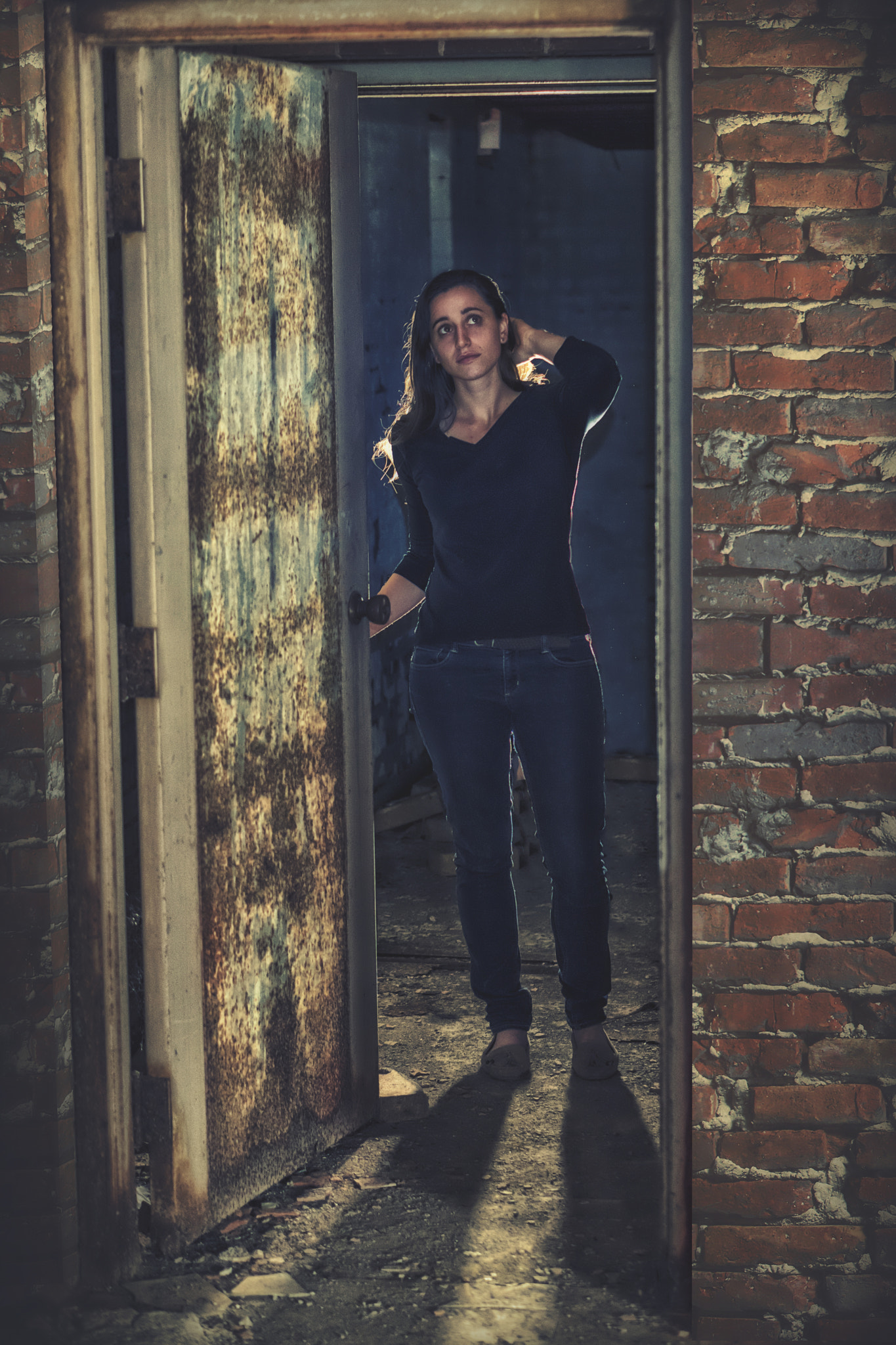 Sony a6300 + E 50mm F1.8 OSS sample photo. Old brick door photography