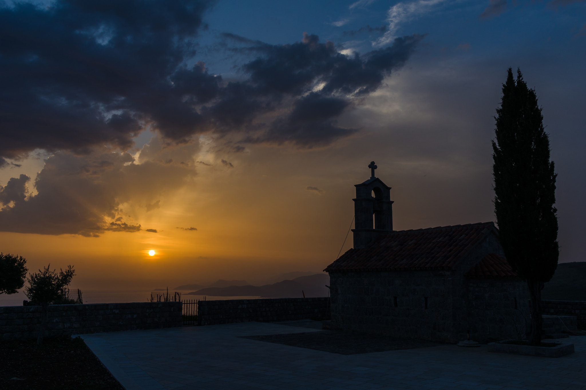 Pentax K-3 sample photo. Church sunset photography