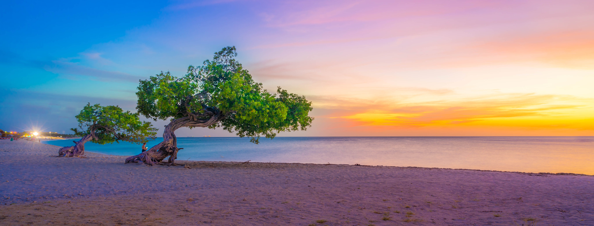 Sony a7R + Sony Vario Tessar T* FE 24-70mm F4 ZA OSS sample photo. Sunset aruba photography