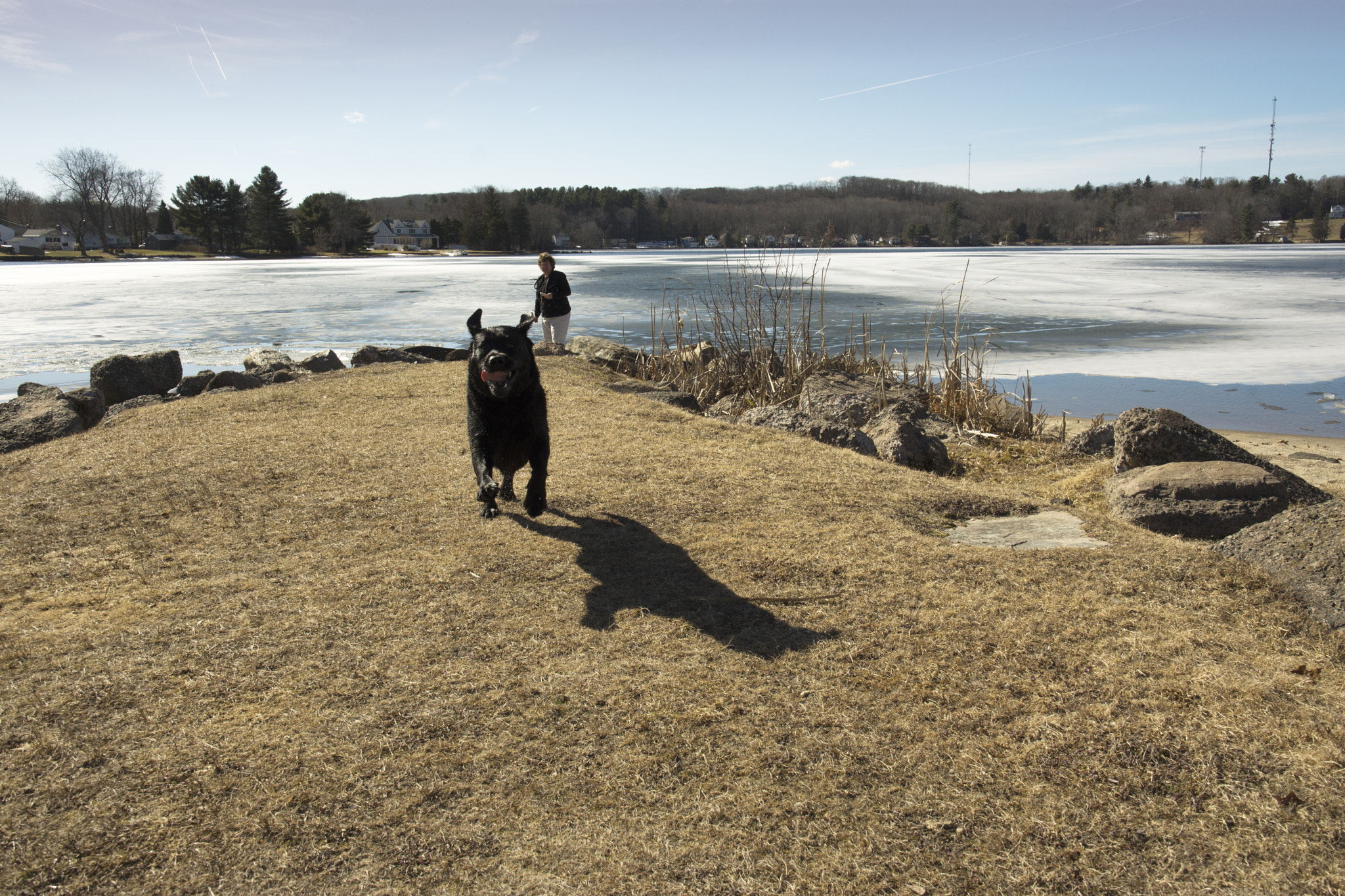 Nikon D7200 sample photo. Summit running at bolton lake in winter photography