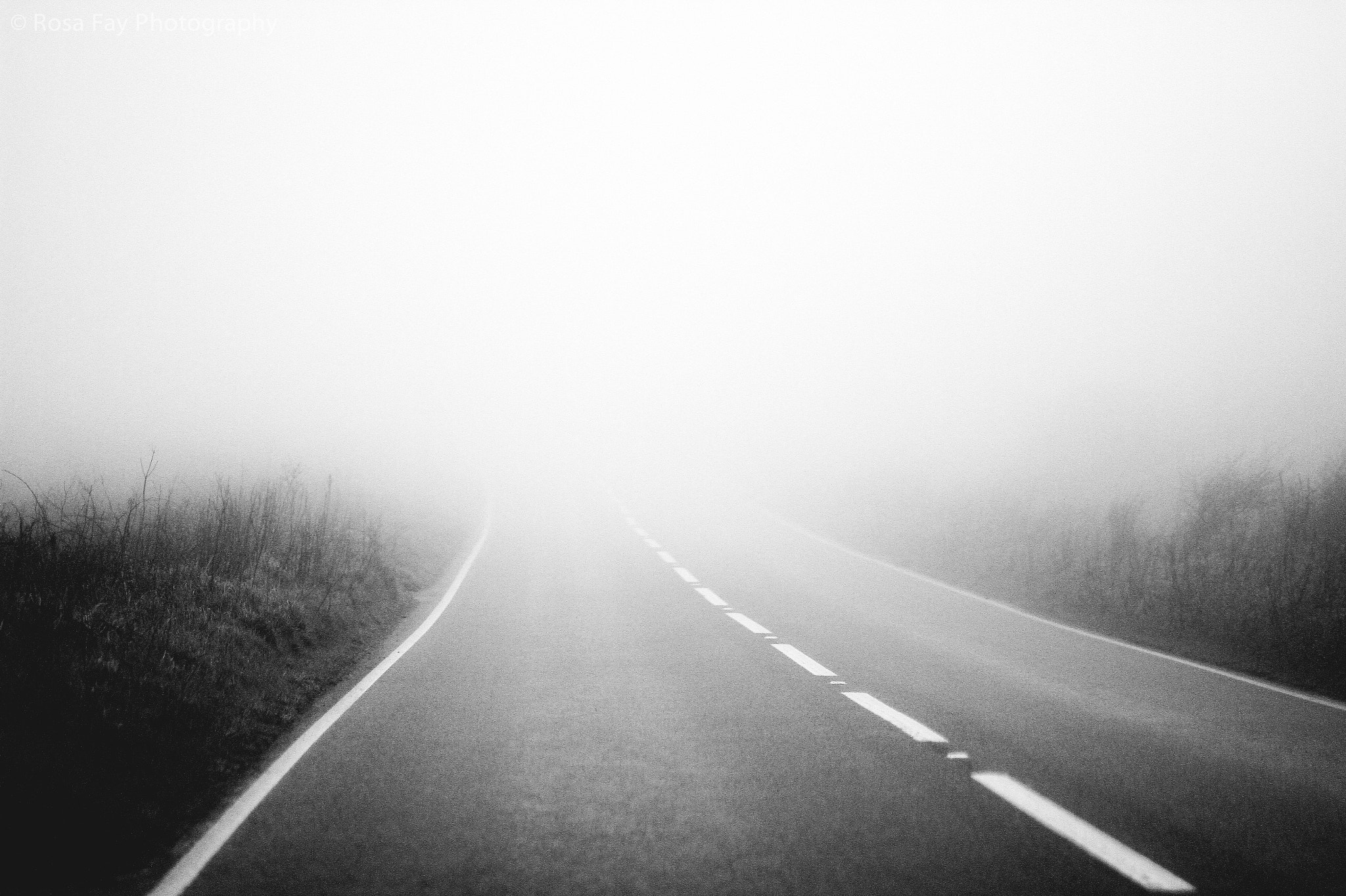 Canon EOS 7D + Canon EF 85mm F1.8 USM sample photo. Misty road photography