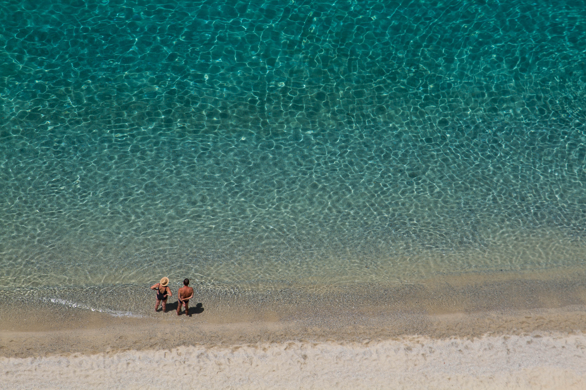 Canon EOS 7D + Sigma 24-70mm F2.8 EX DG Macro sample photo. Two people at the beach  photography