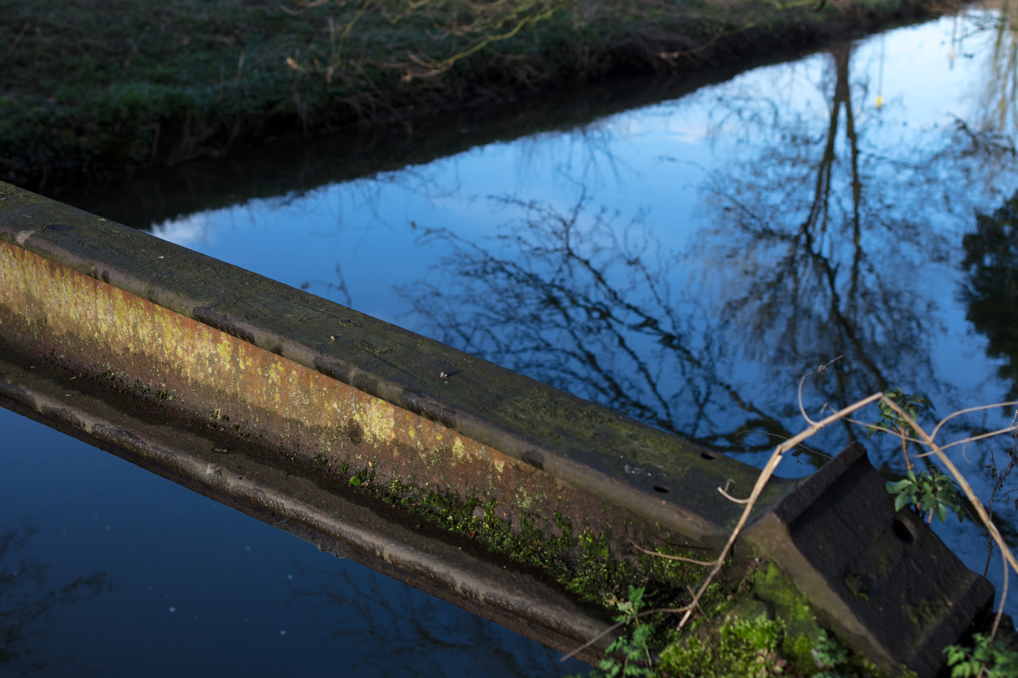 Zeiss Milvus 35mm f/2 sample photo. Metal and water photography